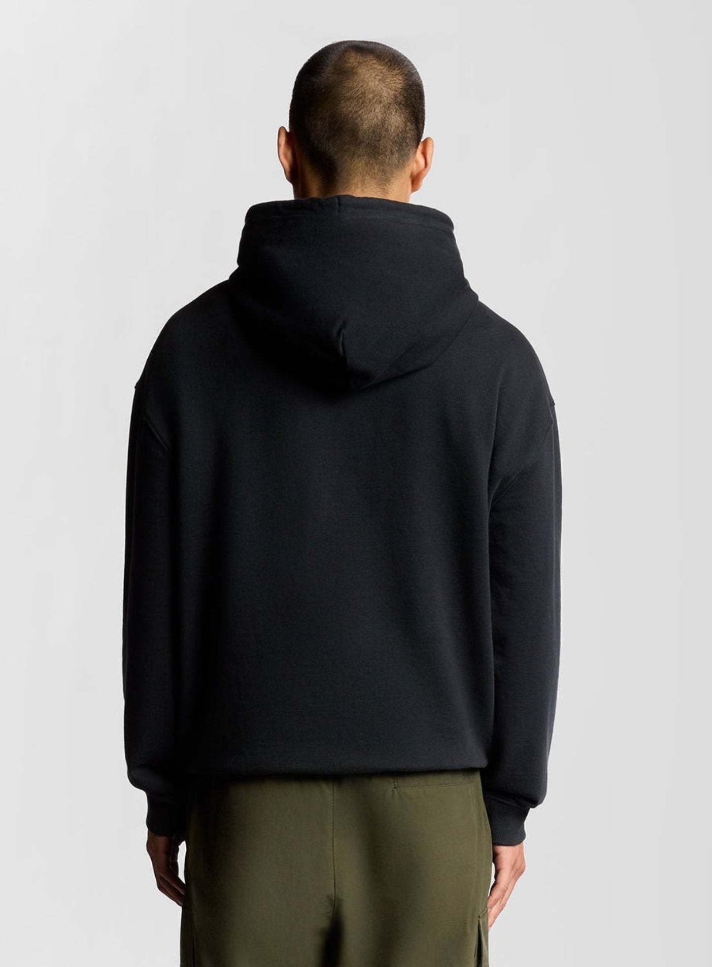 LYLE & SCOTT Script Brushback Pullover Hoodie Dark Navy