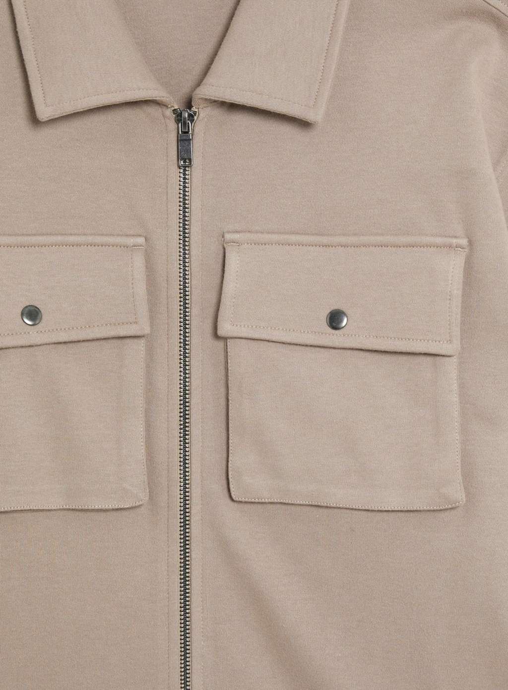 LYLE & SCOTT Heavyweight Jersey Overshirt Cobblestone
