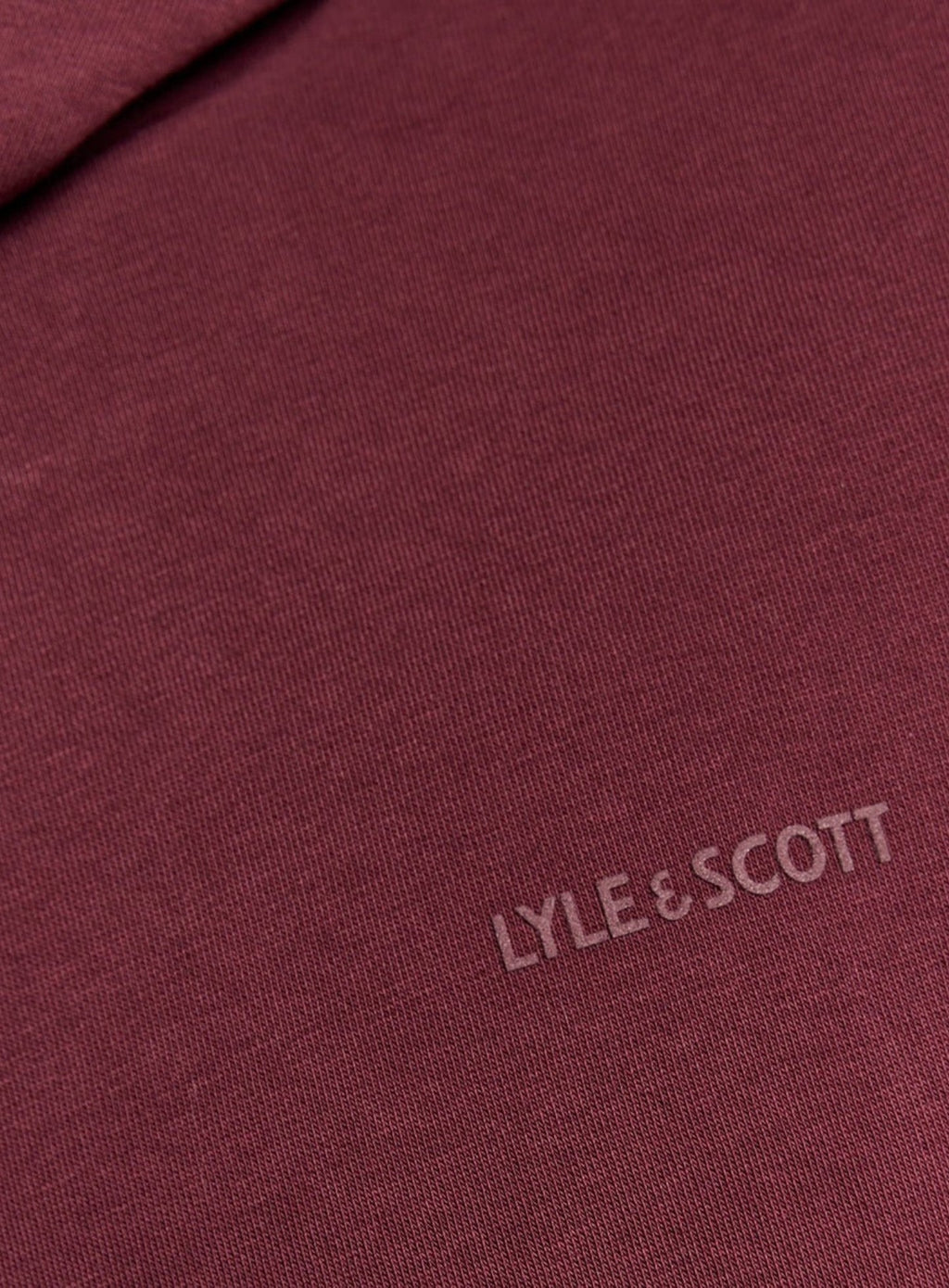 LYLE & SCOTT Logo Brushback Pullover Hoodie Port