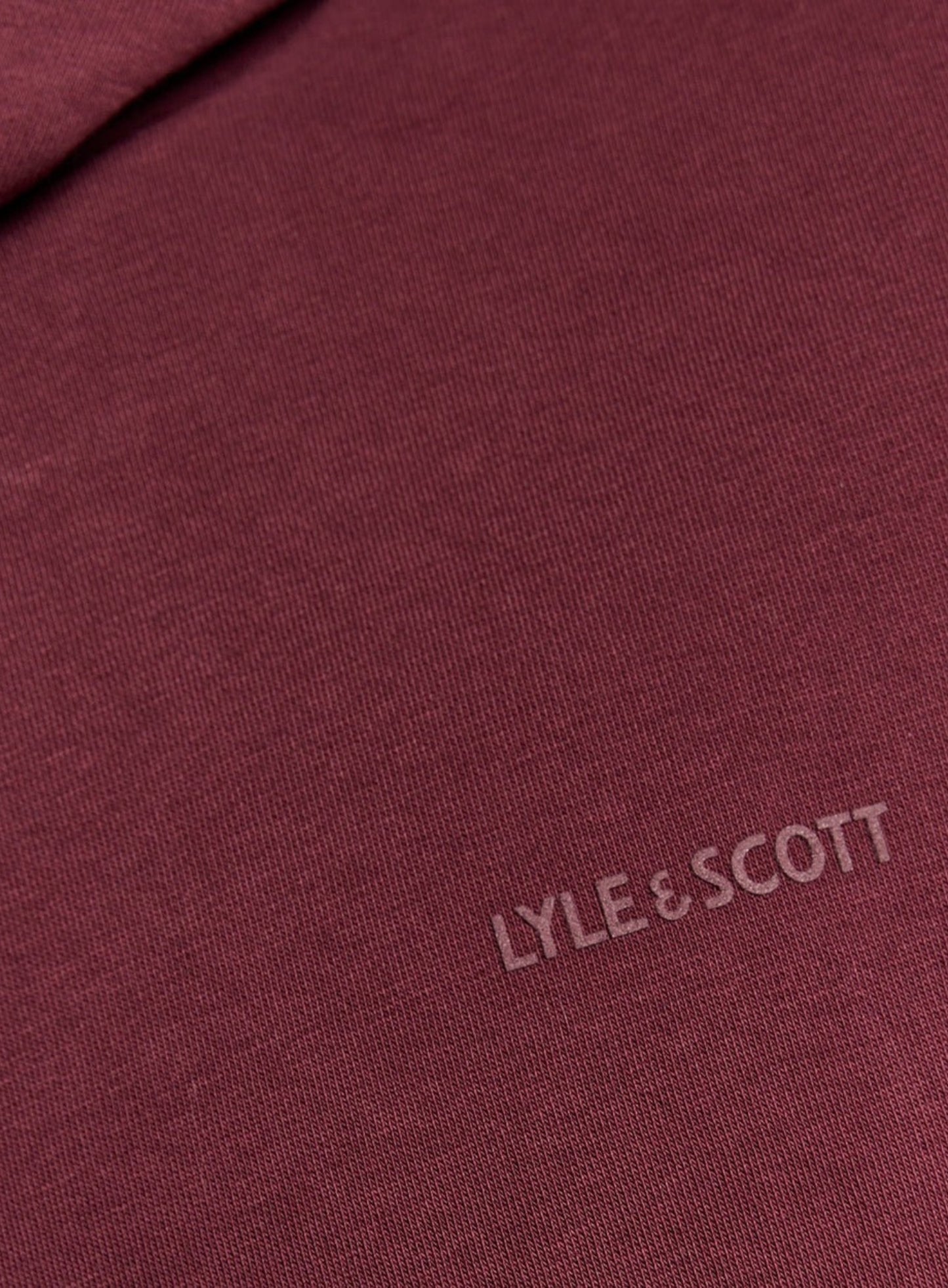 LYLE & SCOTT Logo Brushback Pullover Hoodie Port