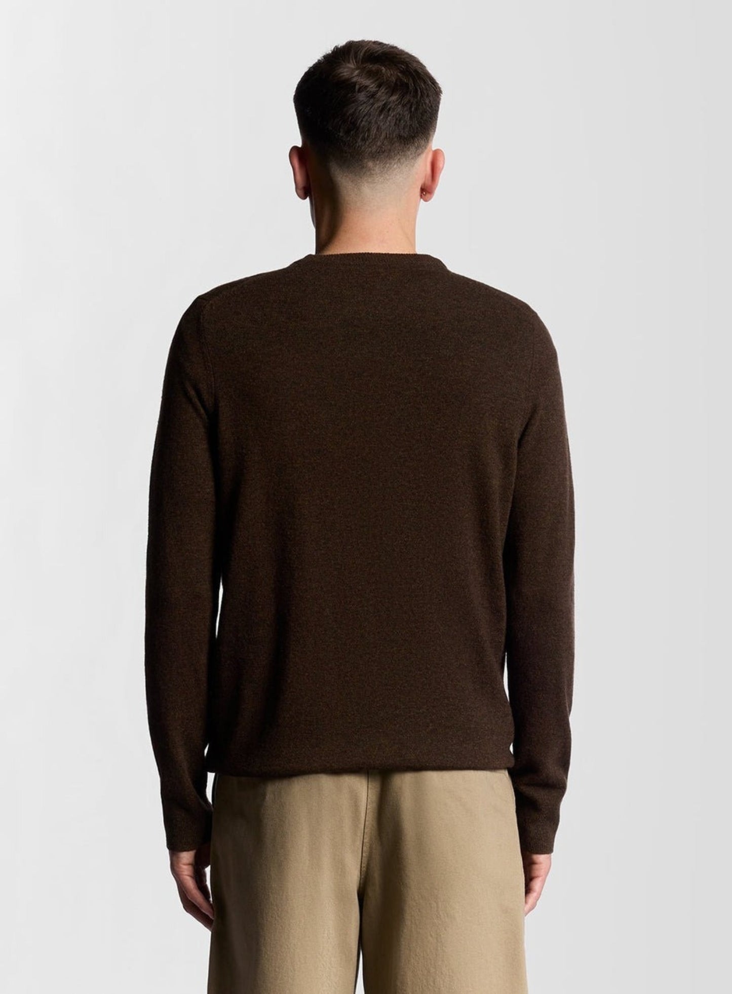 LYLE & SCOTT Cotton Merino Crew Neck Jumper Port