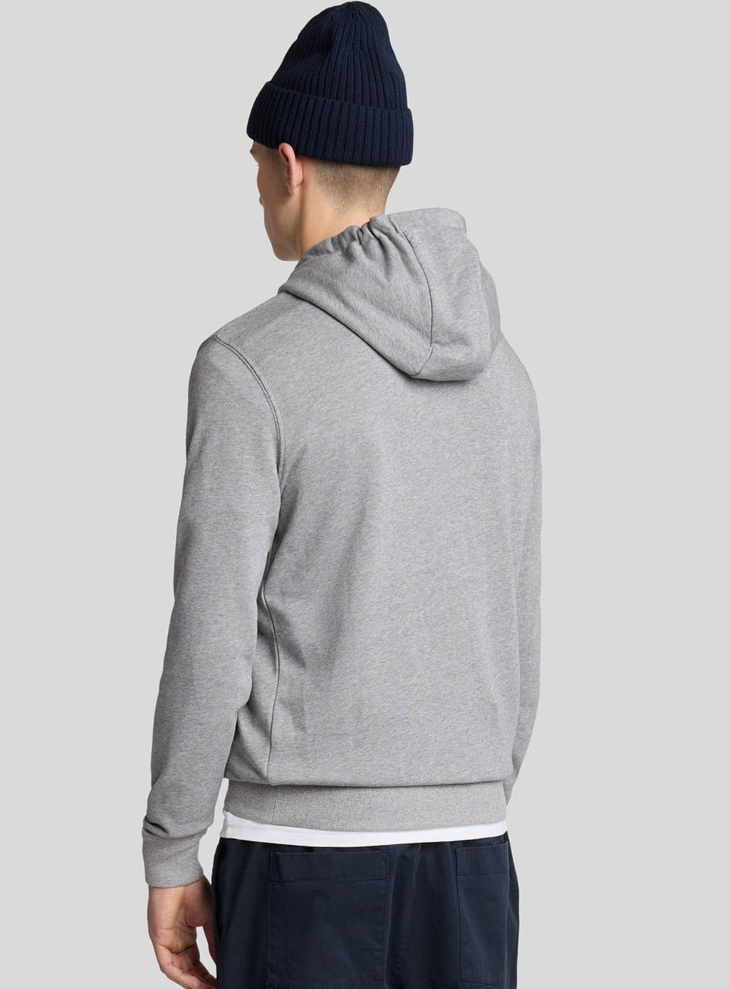LYLE & SCOTT Pullover Hoodie Mid Grey Marl