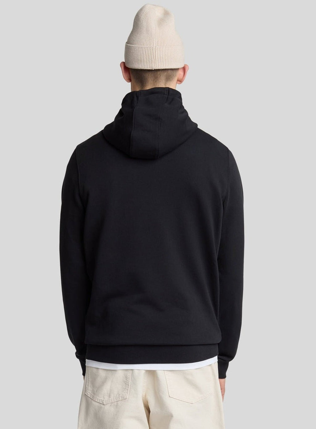 LYLE & SCOTT Superfine Cotton Loopback Hoodie Jet Black