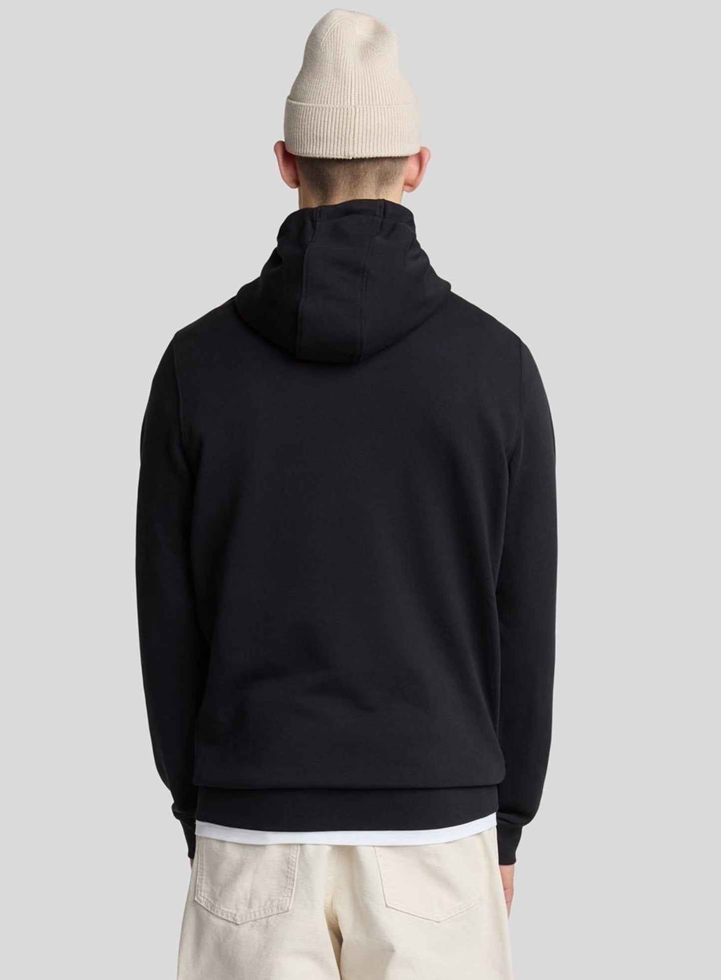 LYLE & SCOTT Superfine Cotton Loopback Hoodie Jet Black