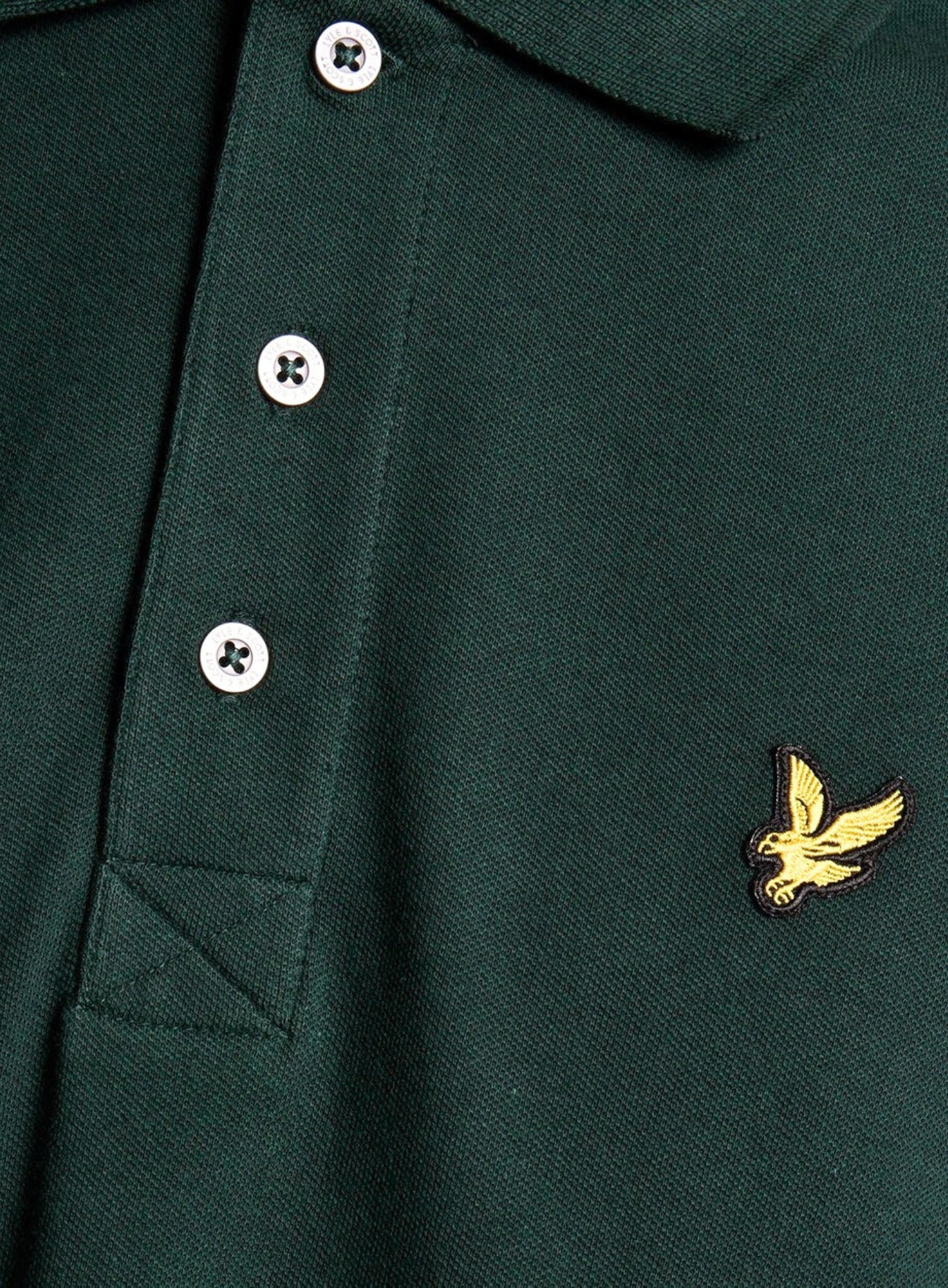 LYLE & SCOTT Plain Polo Shirt Dark Green