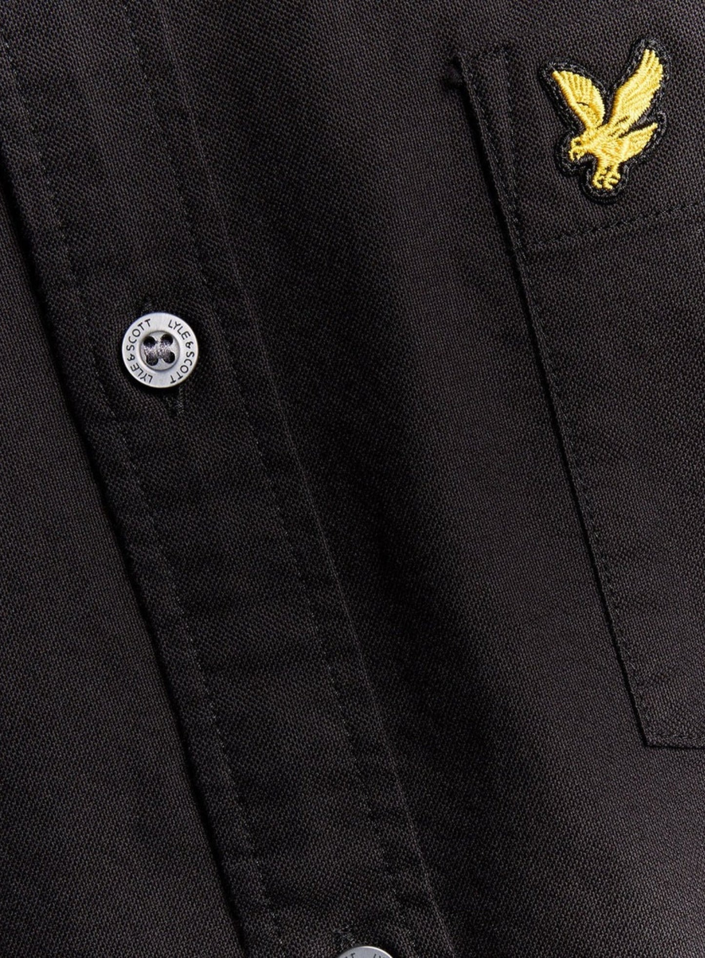 LYLE & SCOTT Plain Oxford Shirt Jet Black