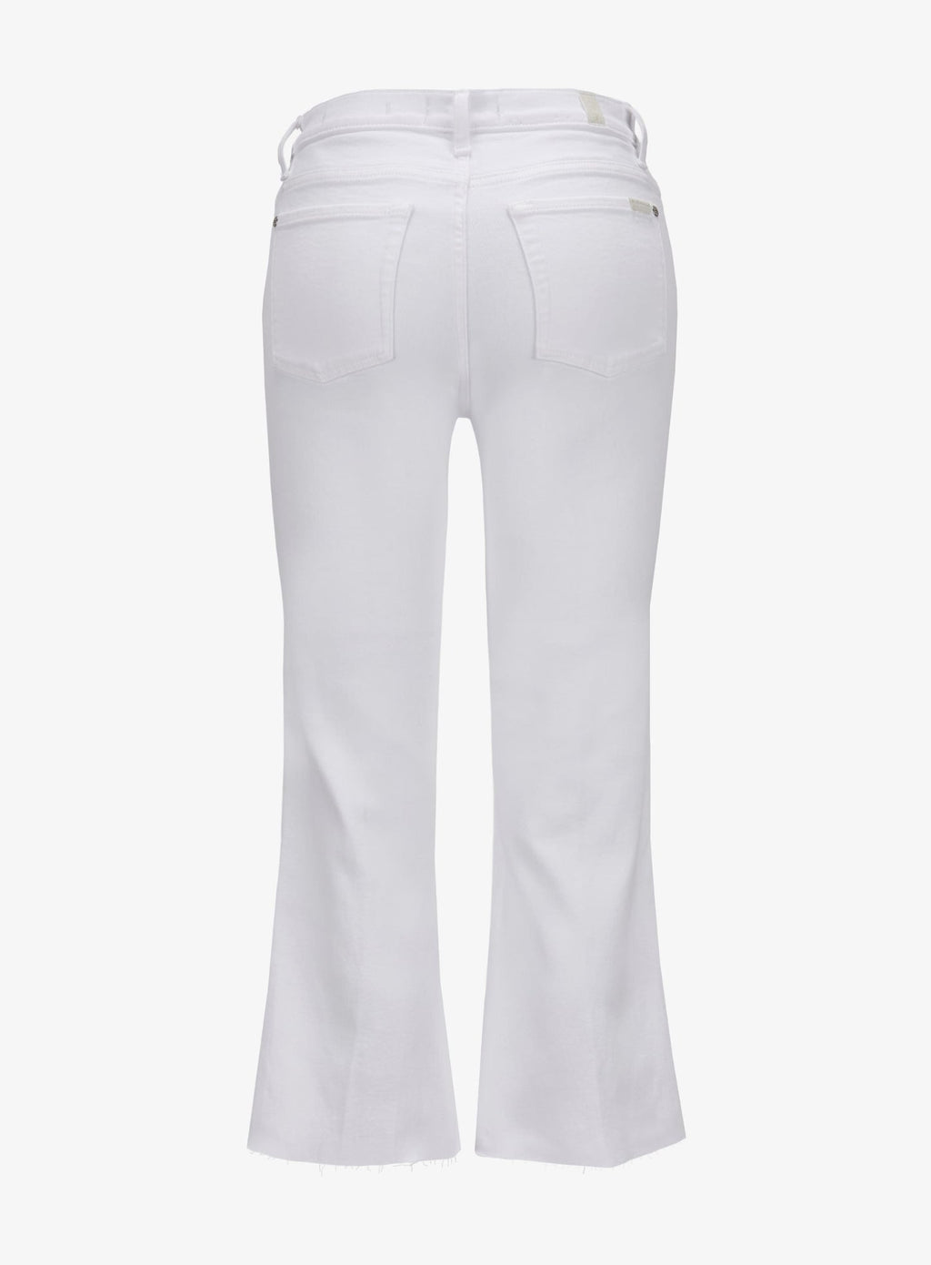 7 FOR ALL MANKIND WOMEN Raw Cut Cropped Dojo Soleil Jeans White