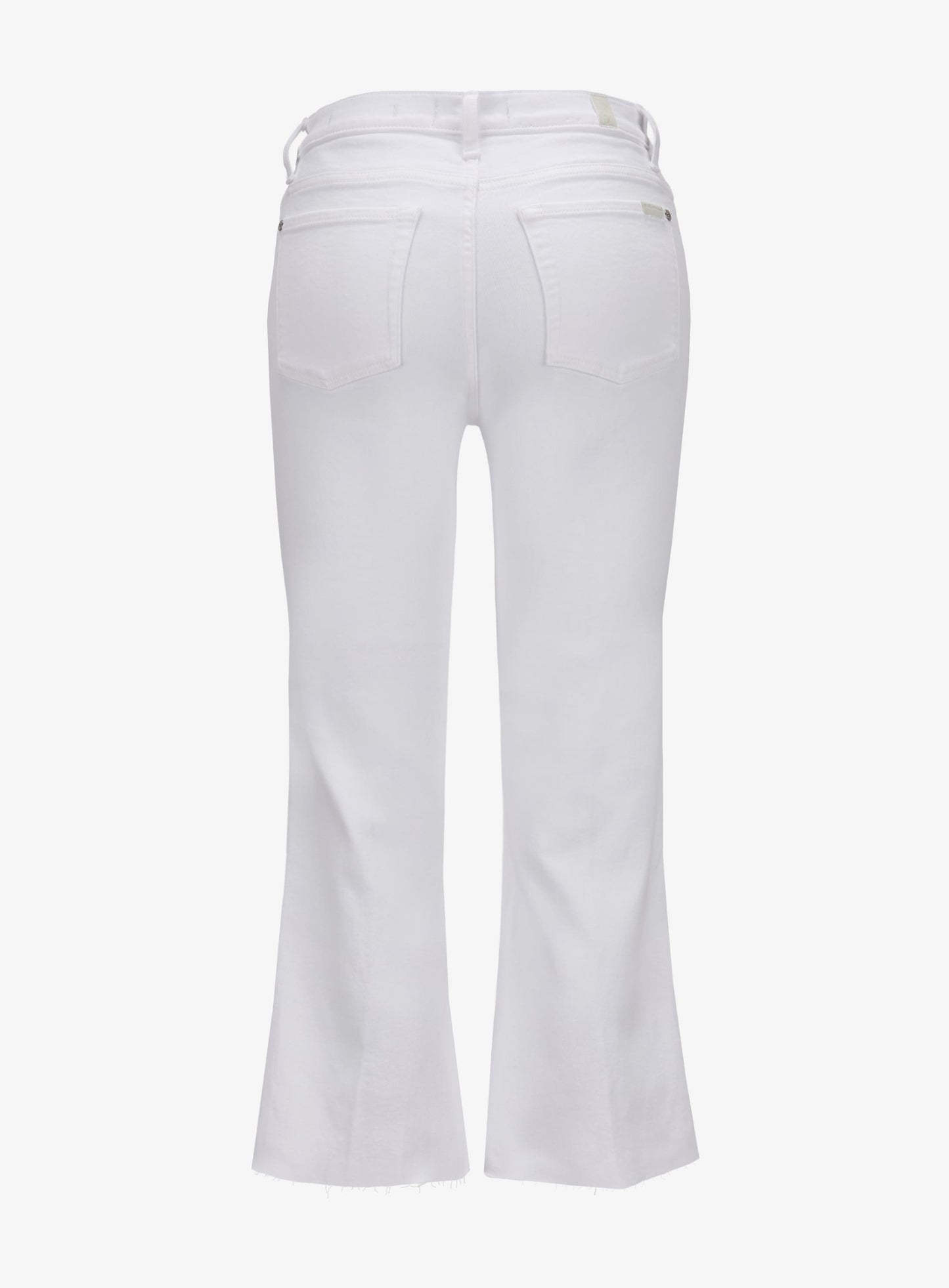 7 FOR ALL MANKIND WOMEN Raw Cut Cropped Dojo Soleil Jeans White