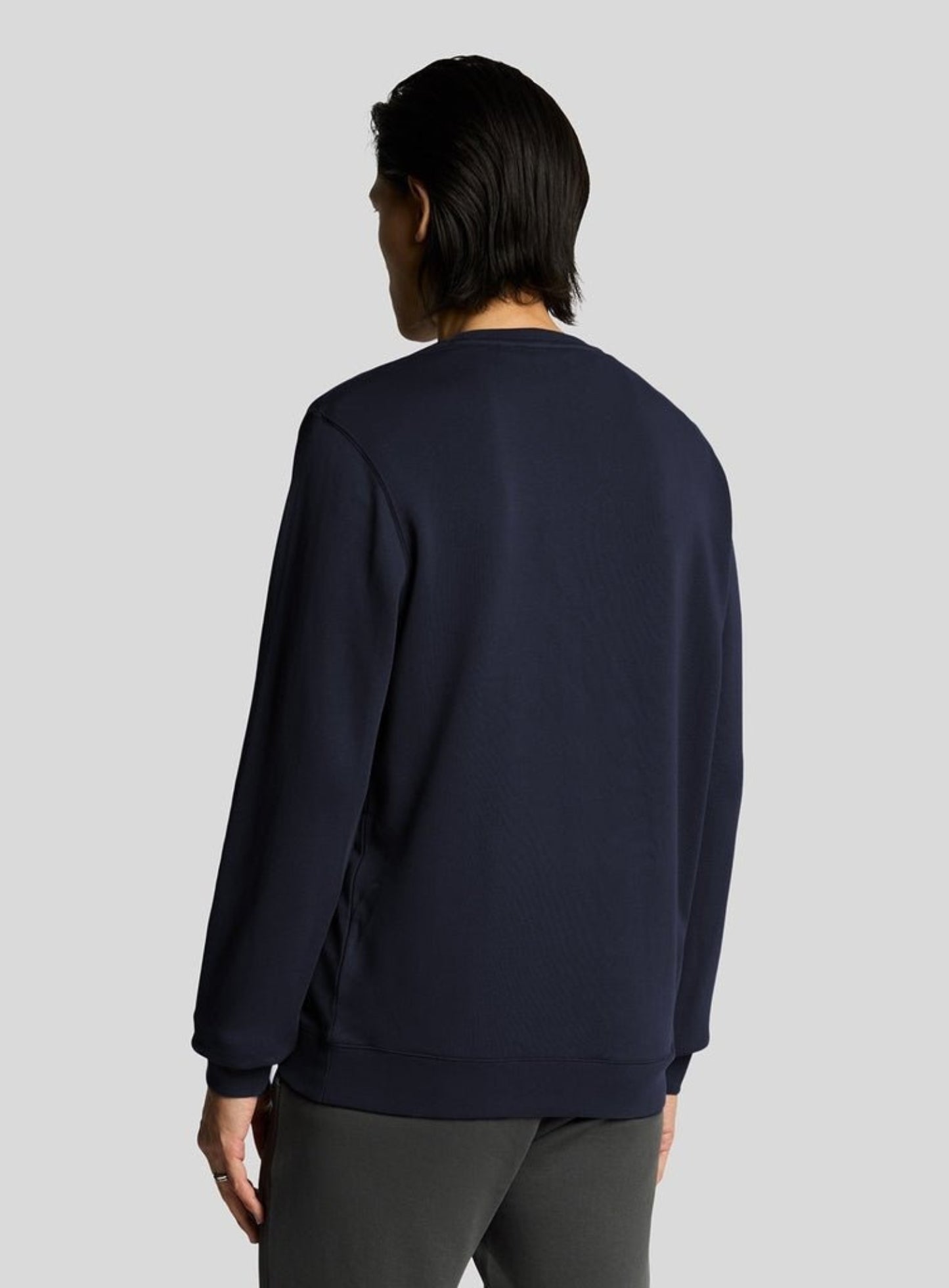 LYLE & SCOTT Superfine Cotton Crew Neck Sweatshirt Dark Navy
