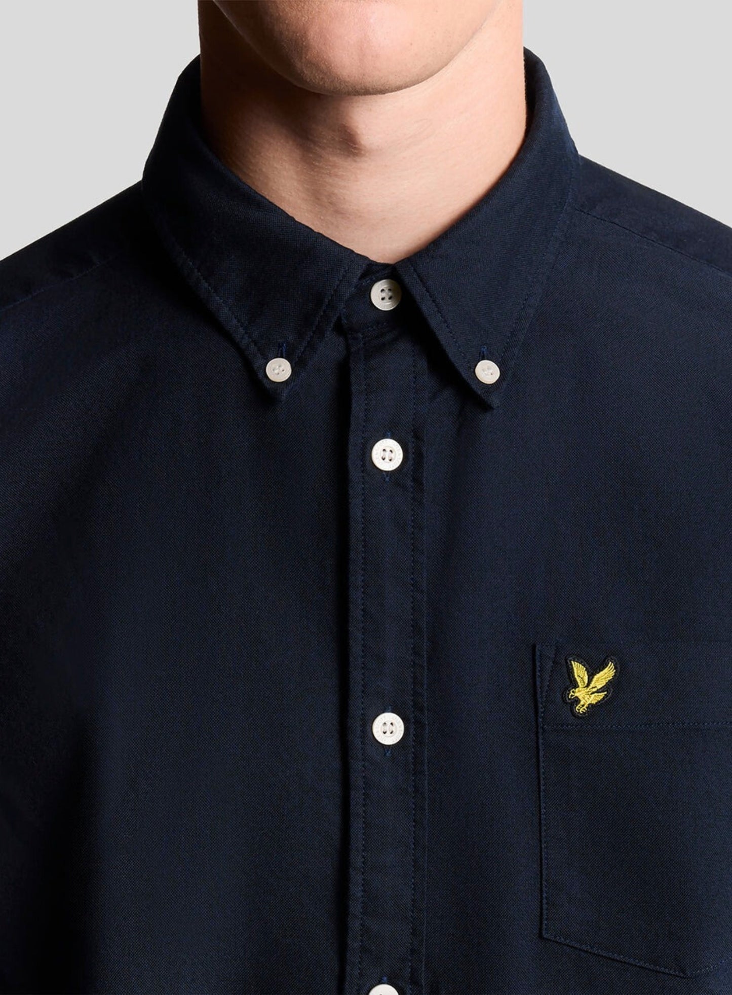 LYLE & SCOTT Plain Oxford Shirt Dark Navy