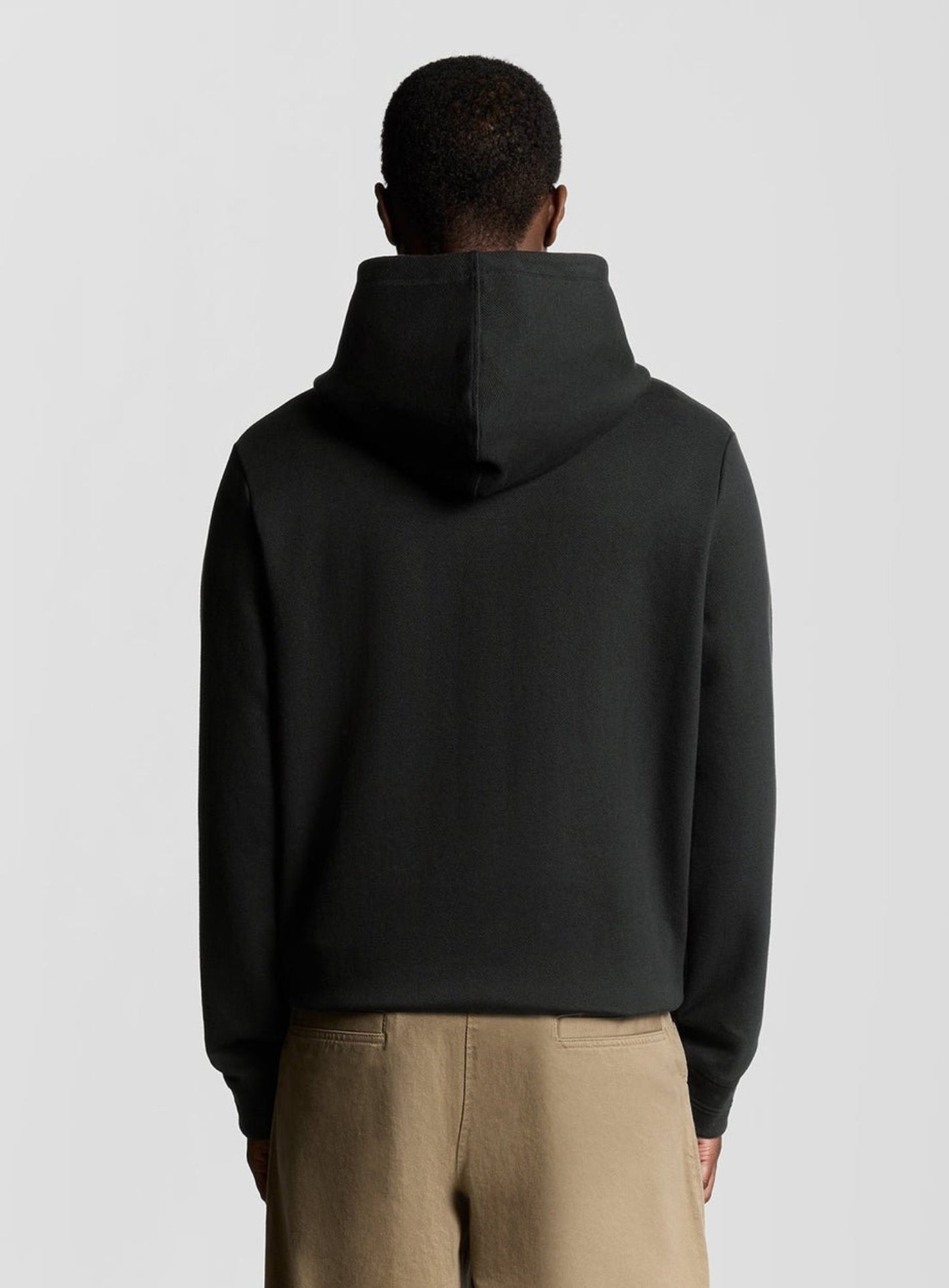 LYLE & SCOTT Diagonal Weave Hoodie Lacquer Grey