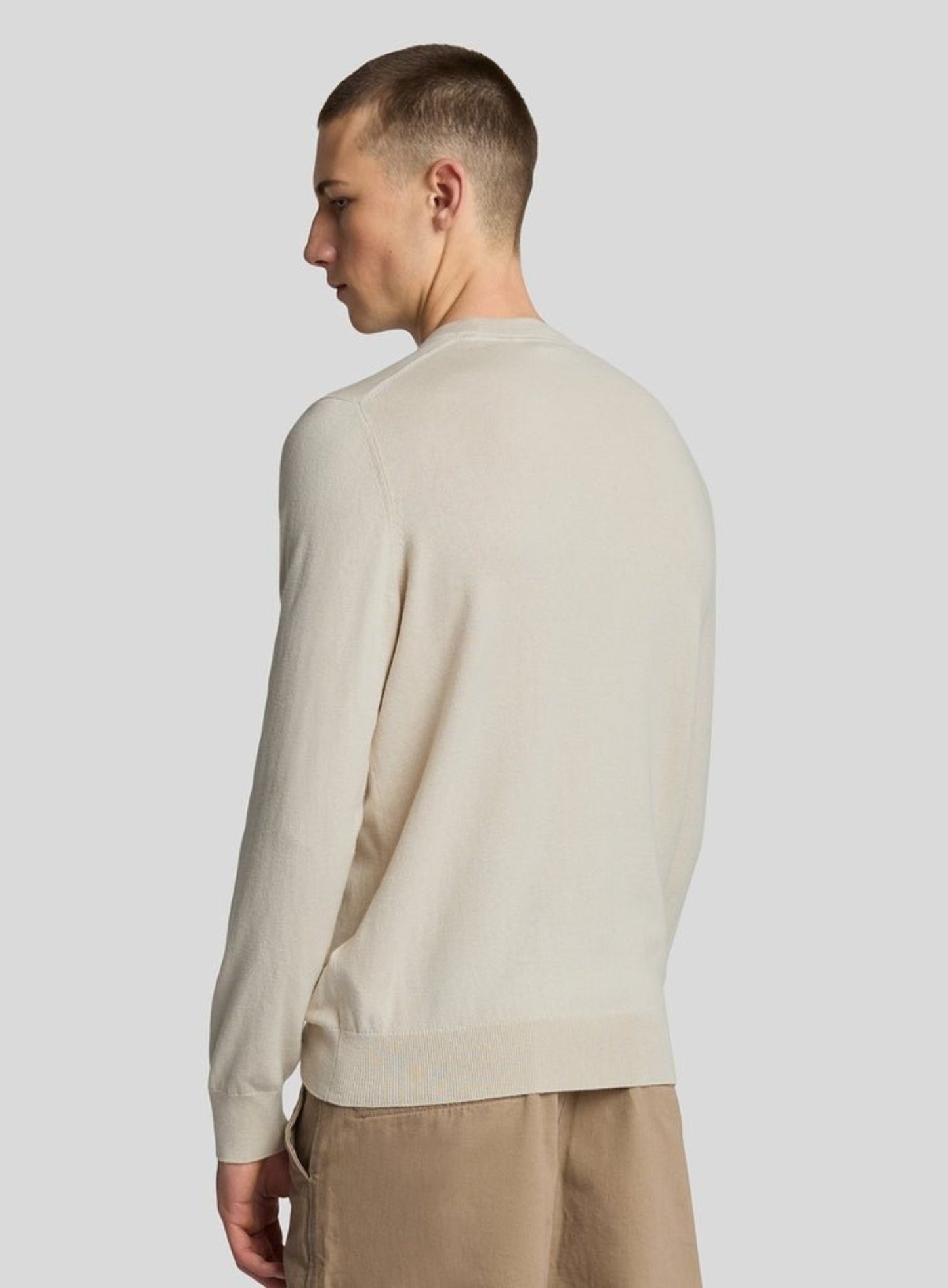 LYLE & SCOTT Cotton Merino Crew Neck Jumper Cove