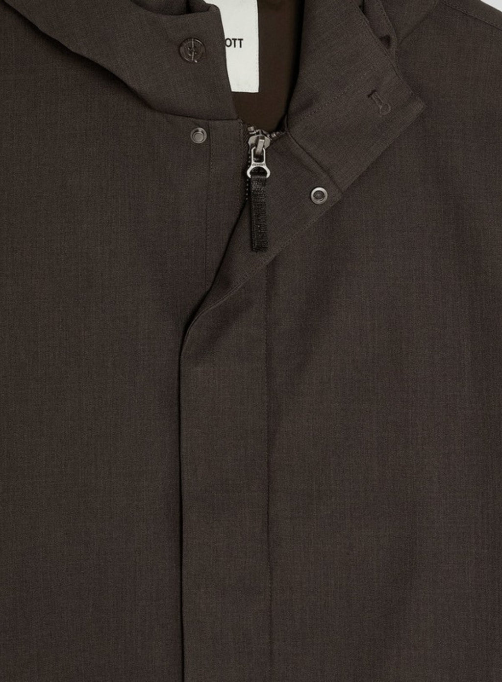 LYLE & SCOTT Waterproof Mac Raincoat Charcoal Marl