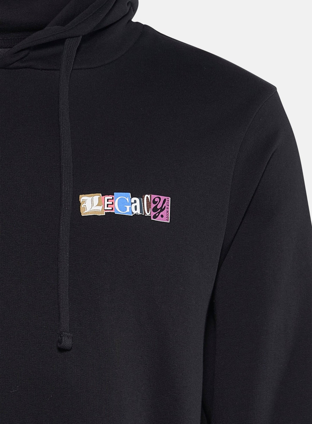 LYLE & SCOTT Paper Letters Graphic Hoodie Jet Black