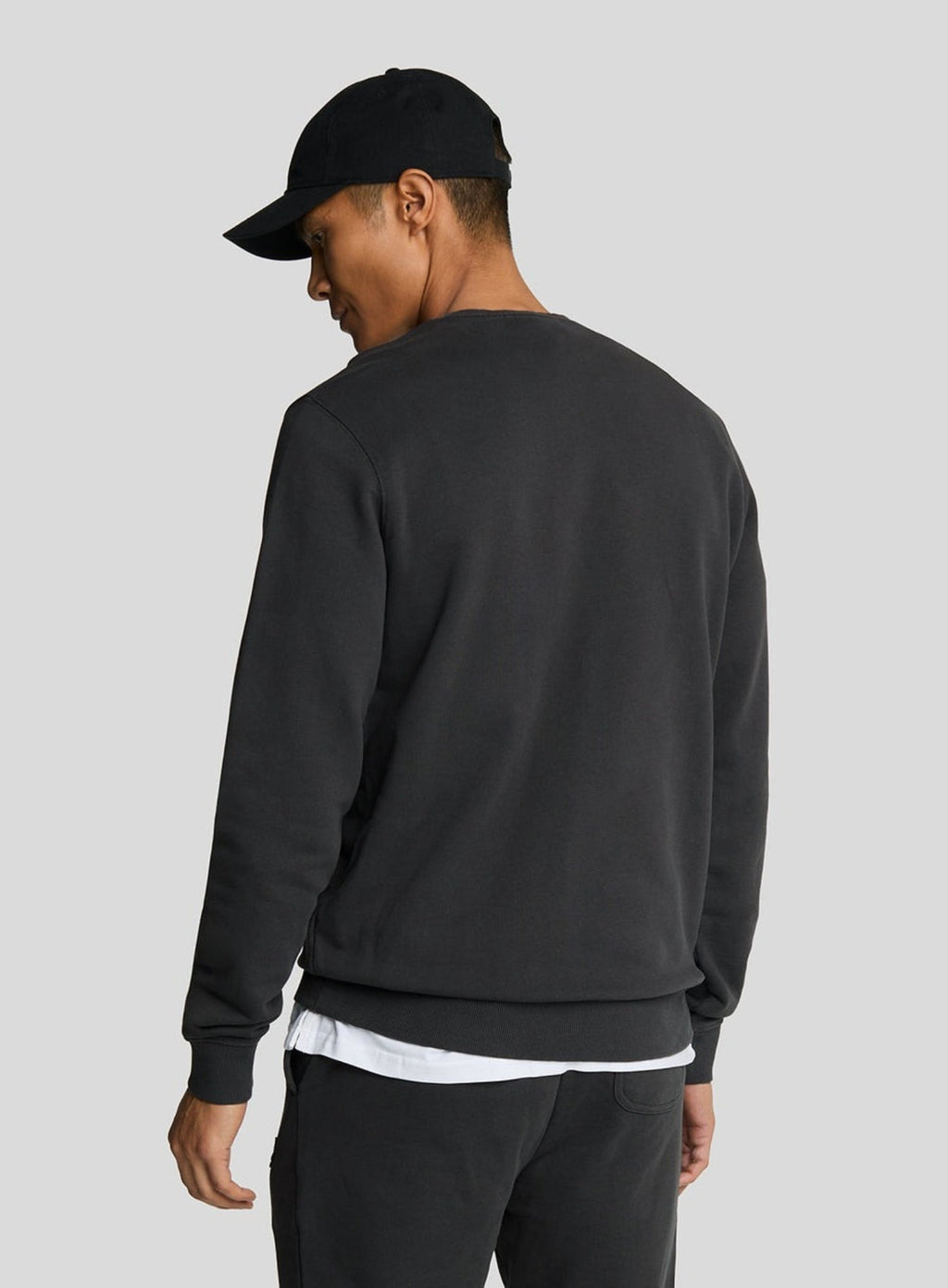 LYLE & SCOTT Cotton Crew Neck Sweatshirt Gunmetal