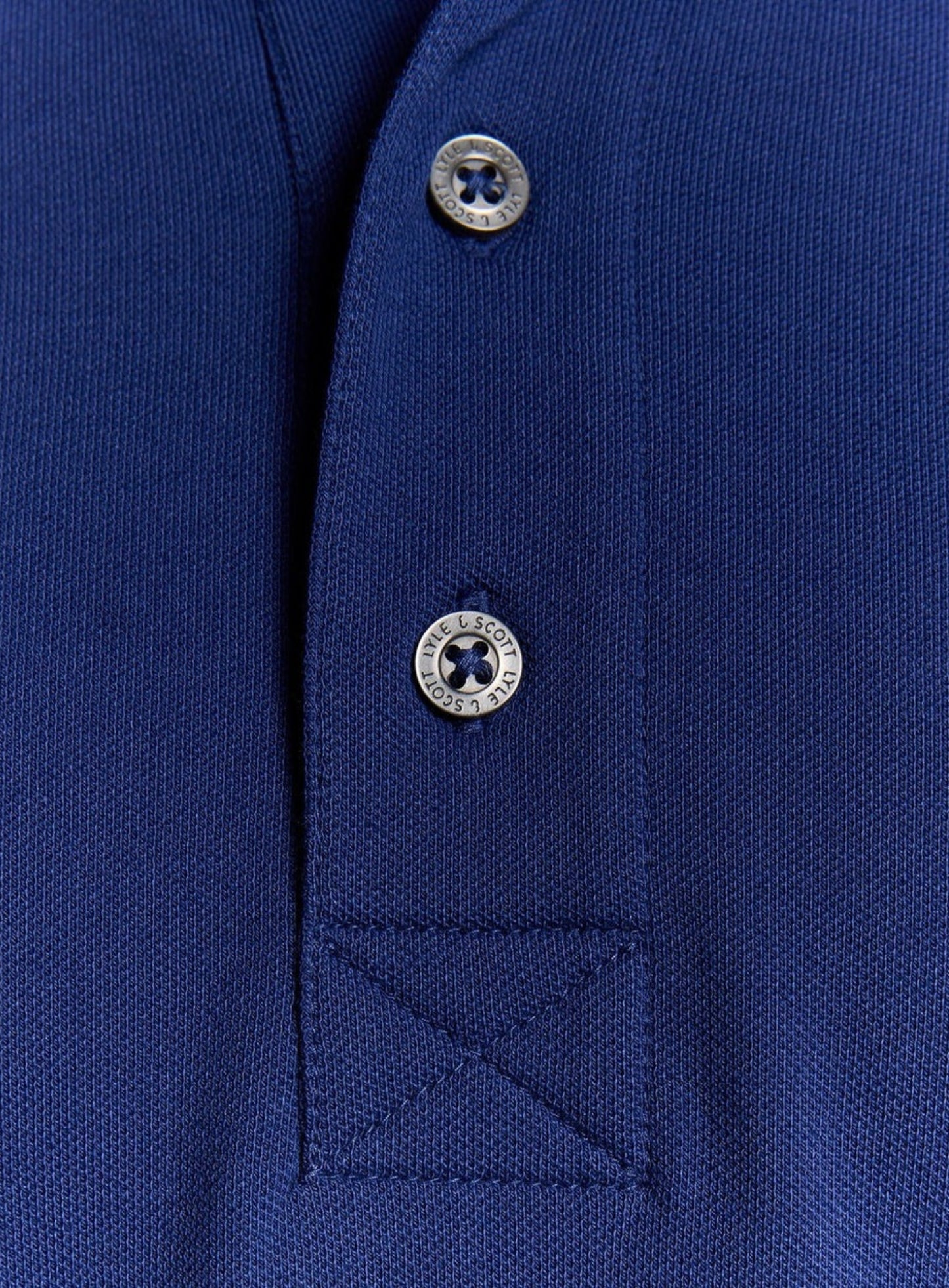 LYLE & SCOTT Superfine Cotton Polo Shirt Blueprint