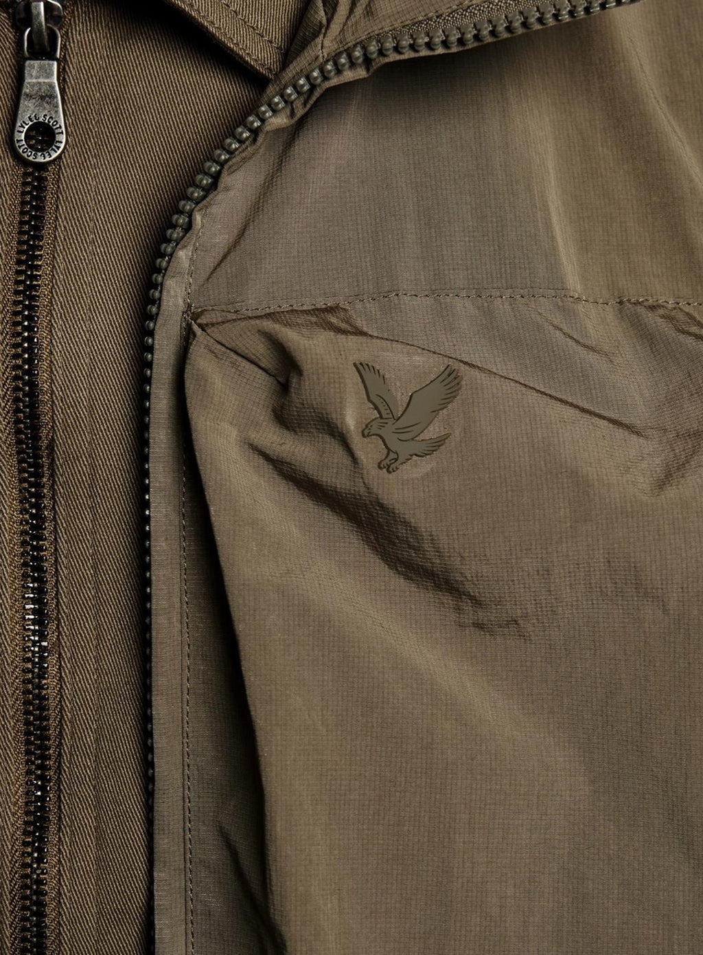 LYLE & SCOTT Lightweight Ripstop Gilet Khaki Ash