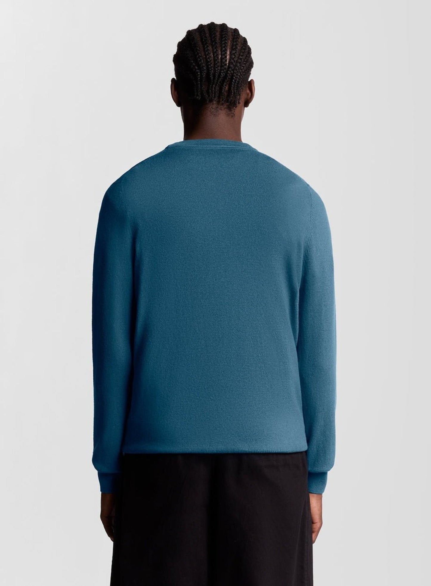 LYLE & SCOTT Cotton Merino Crew Neck Jumper Deep Water
