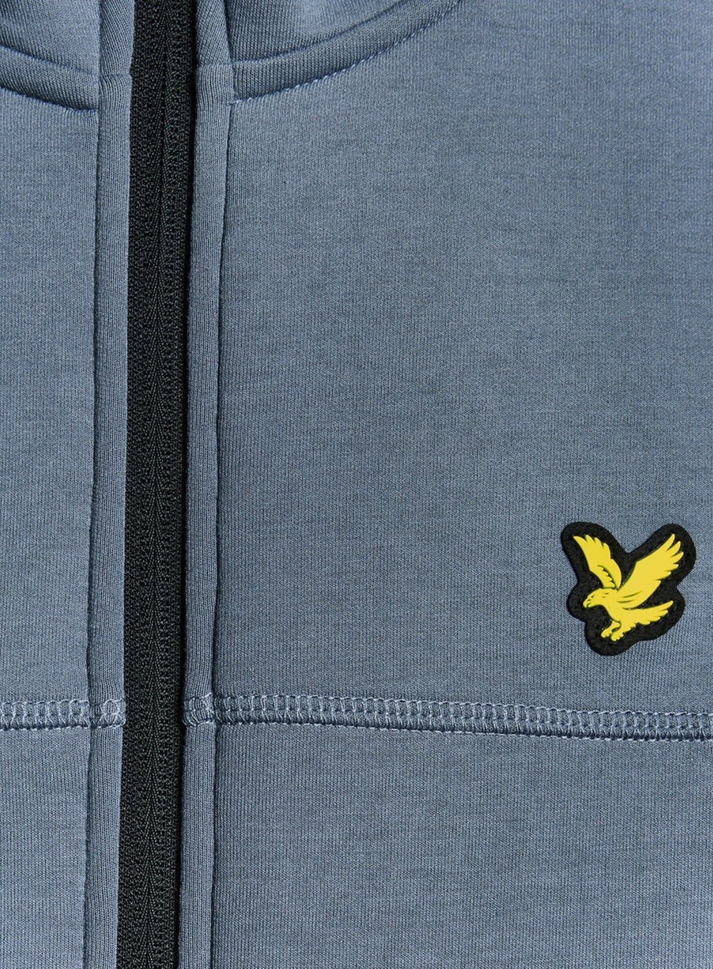LYLE & SCOTT Sports Neoprene Zip Hoodie Steel Indigo Marl