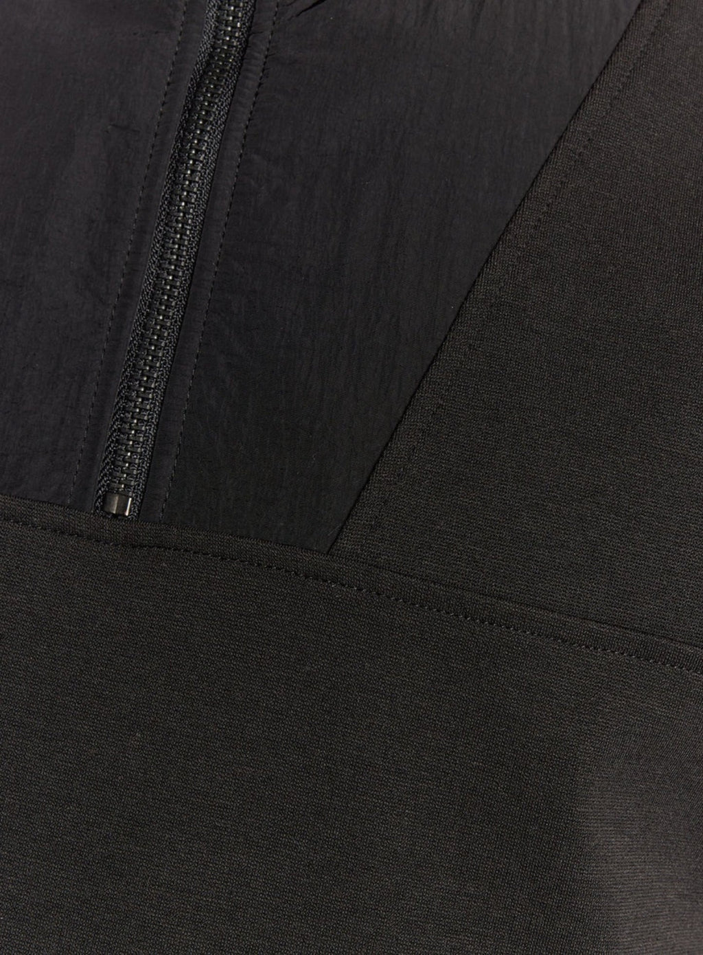 LYLE & SCOTT Panelled Hybrid Quarter Zip Black Ice