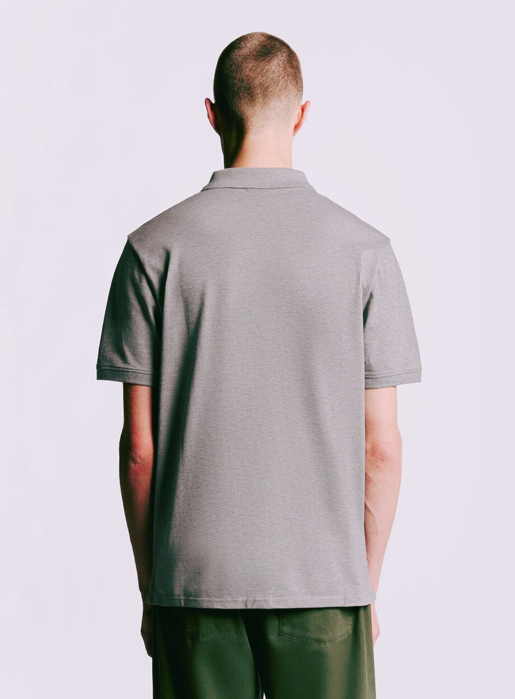 LYLE & SCOTT Plain Polo Shirt Gull Grey