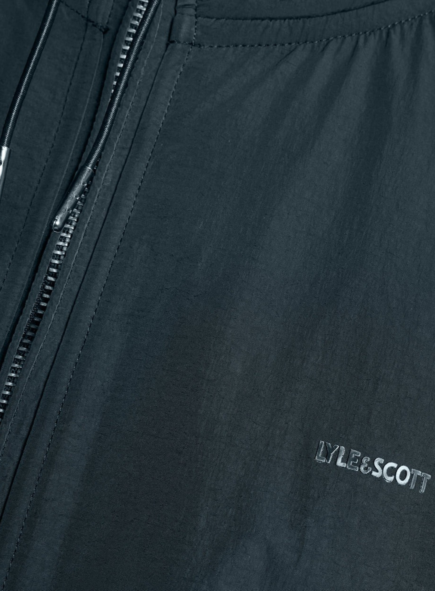 LYLE & SCOTT Half Raglan Sleeve Panneled Hoodie Dark Navy