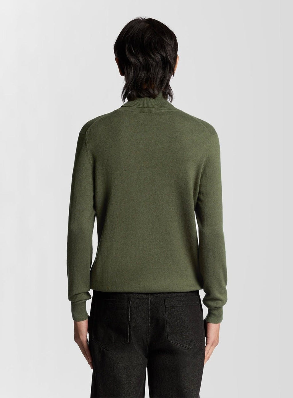 LYLE & SCOTT Cotton Merino Turtleneck Jumper Deep Depths