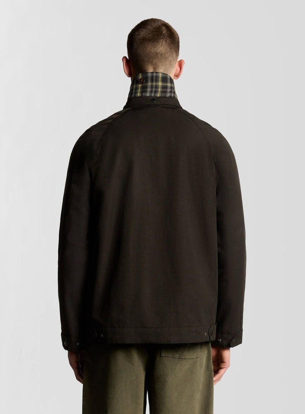 LYLE & SCOTT Tartan Lined Hunting Jacket Jet Black
