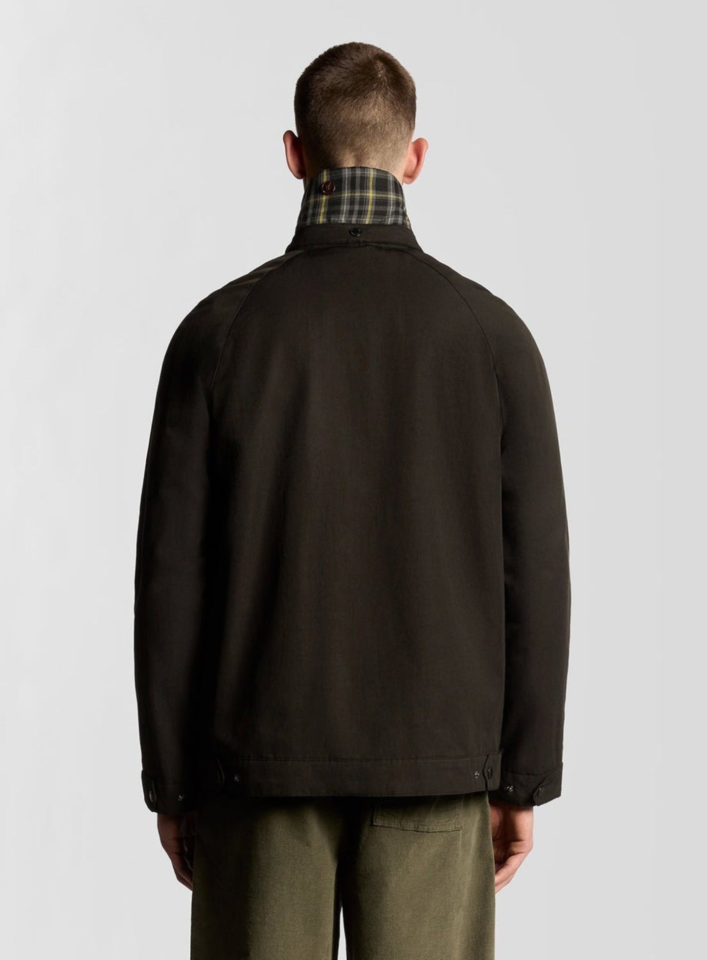 LYLE & SCOTT Tartan Lined Hunting Jacket Jet Black