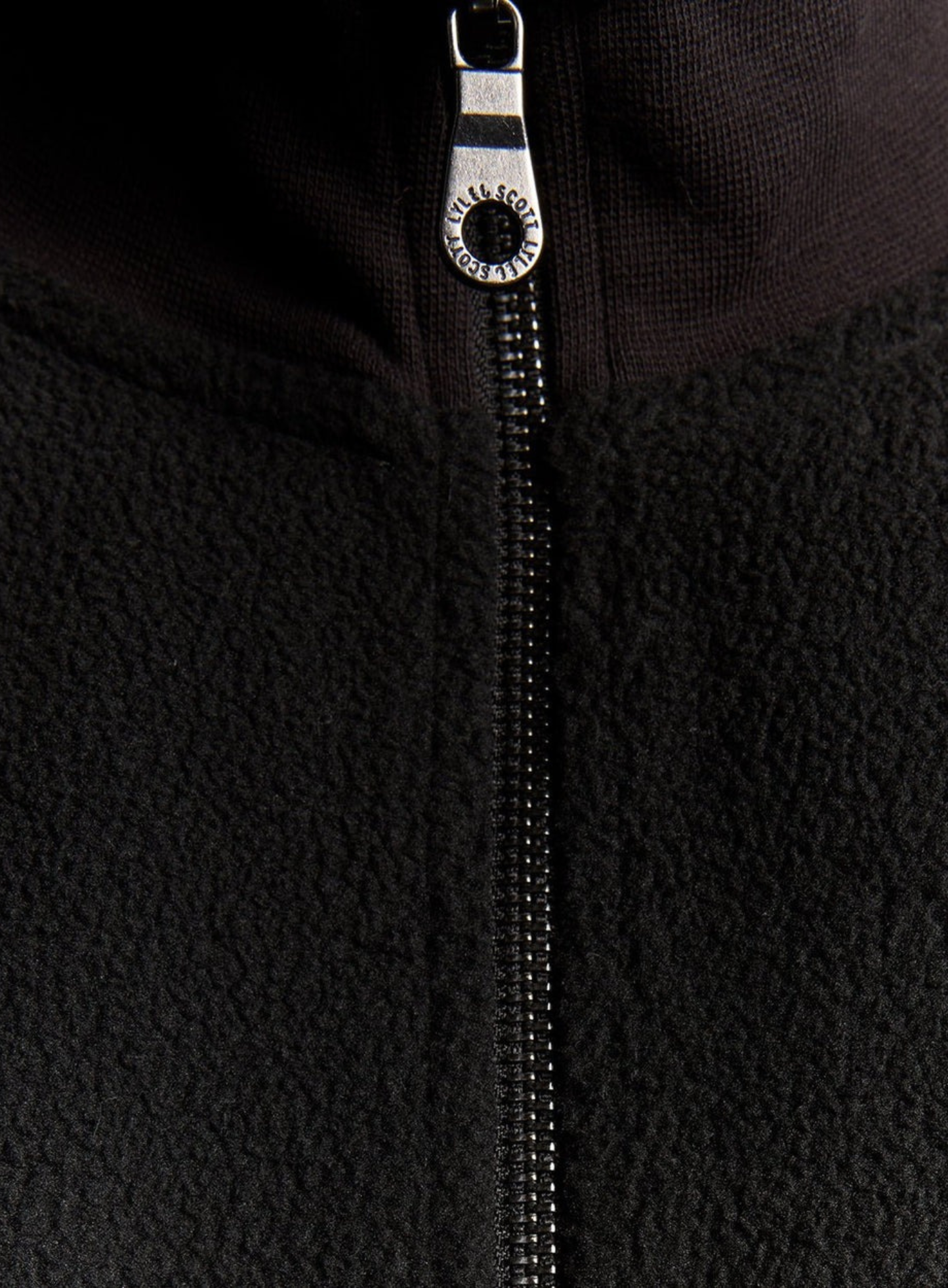 LYLE & SCOTT Polar Fleece Track Jacket Jet Black