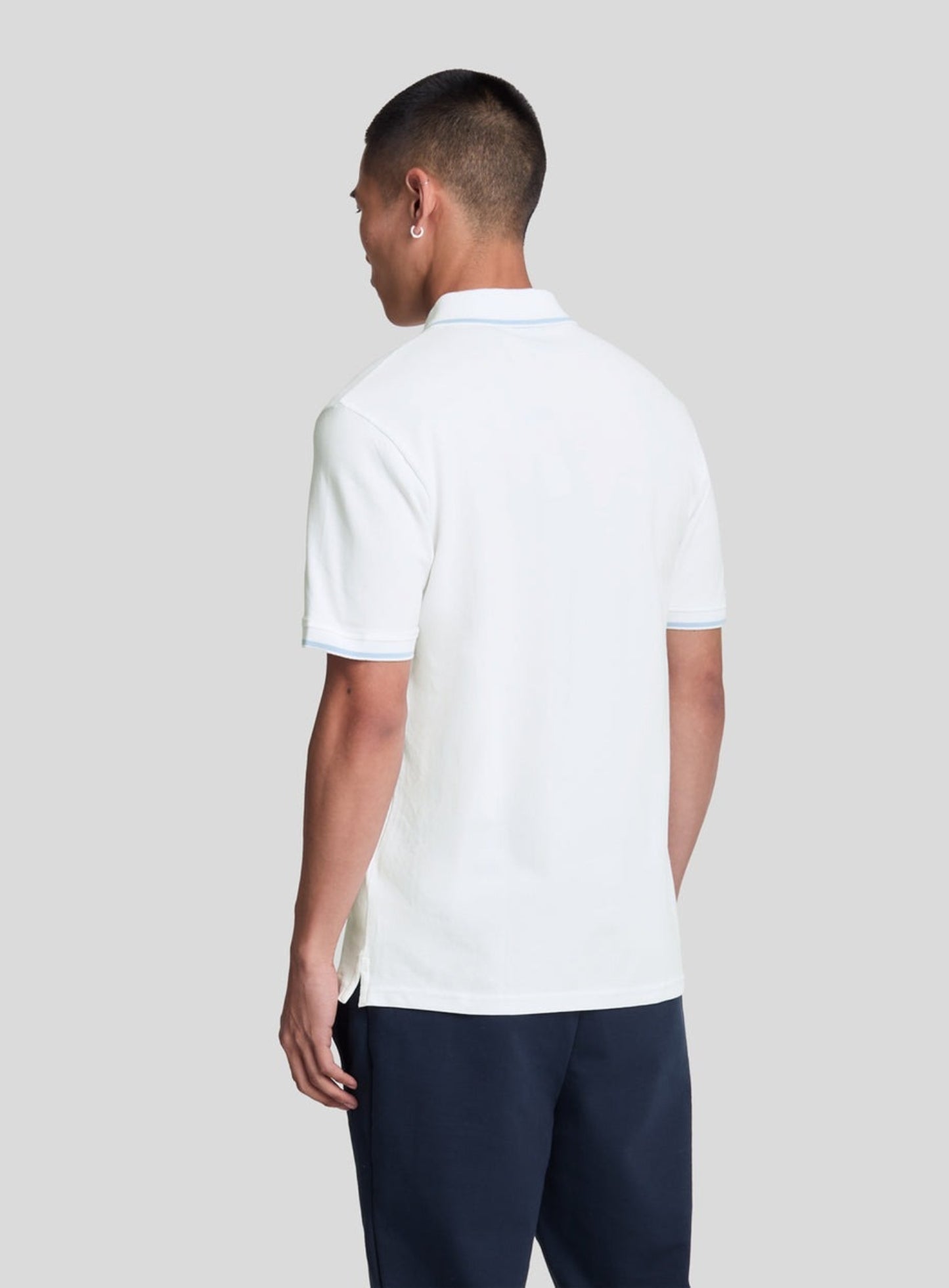 LYLE & SCOTT Tipped Polo Shirt White Light
