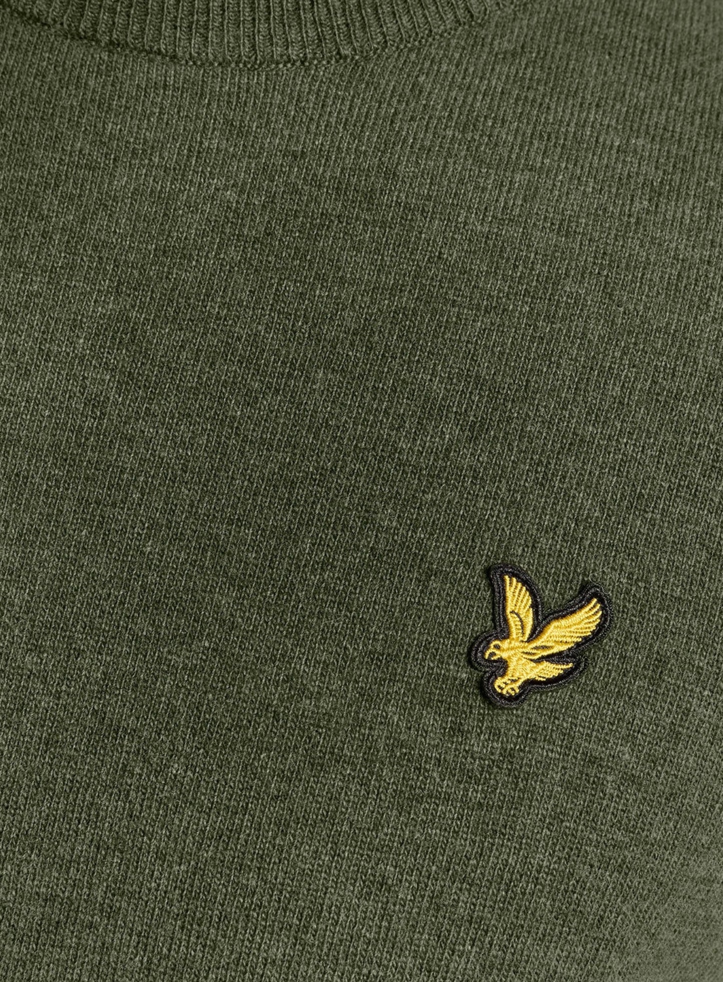 LYLE & SCOTT Lambswool Blend Crew Neck Jumper Deep Depths Marl