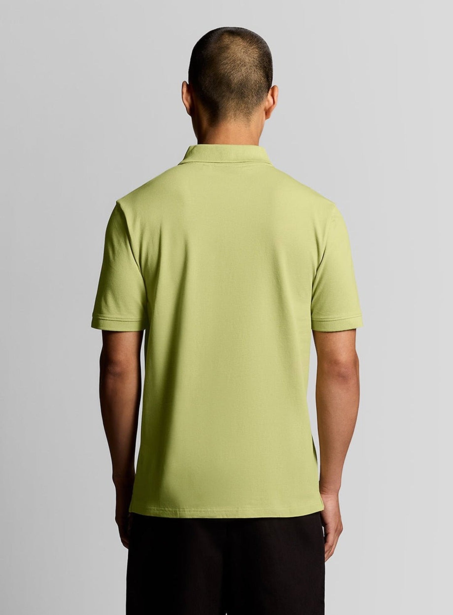 LYLE & SCOTT Plain Polo Shirt Pale Willow