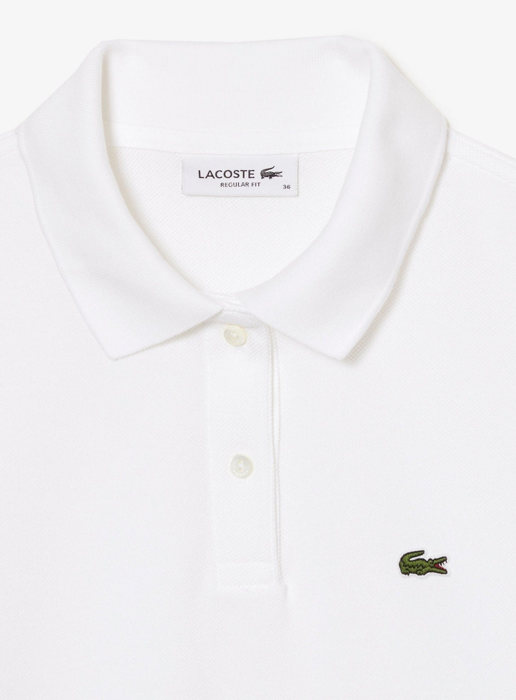 LACOSTE WOMEN Regular Fit Supple Petit Piqué Polo Shirt White