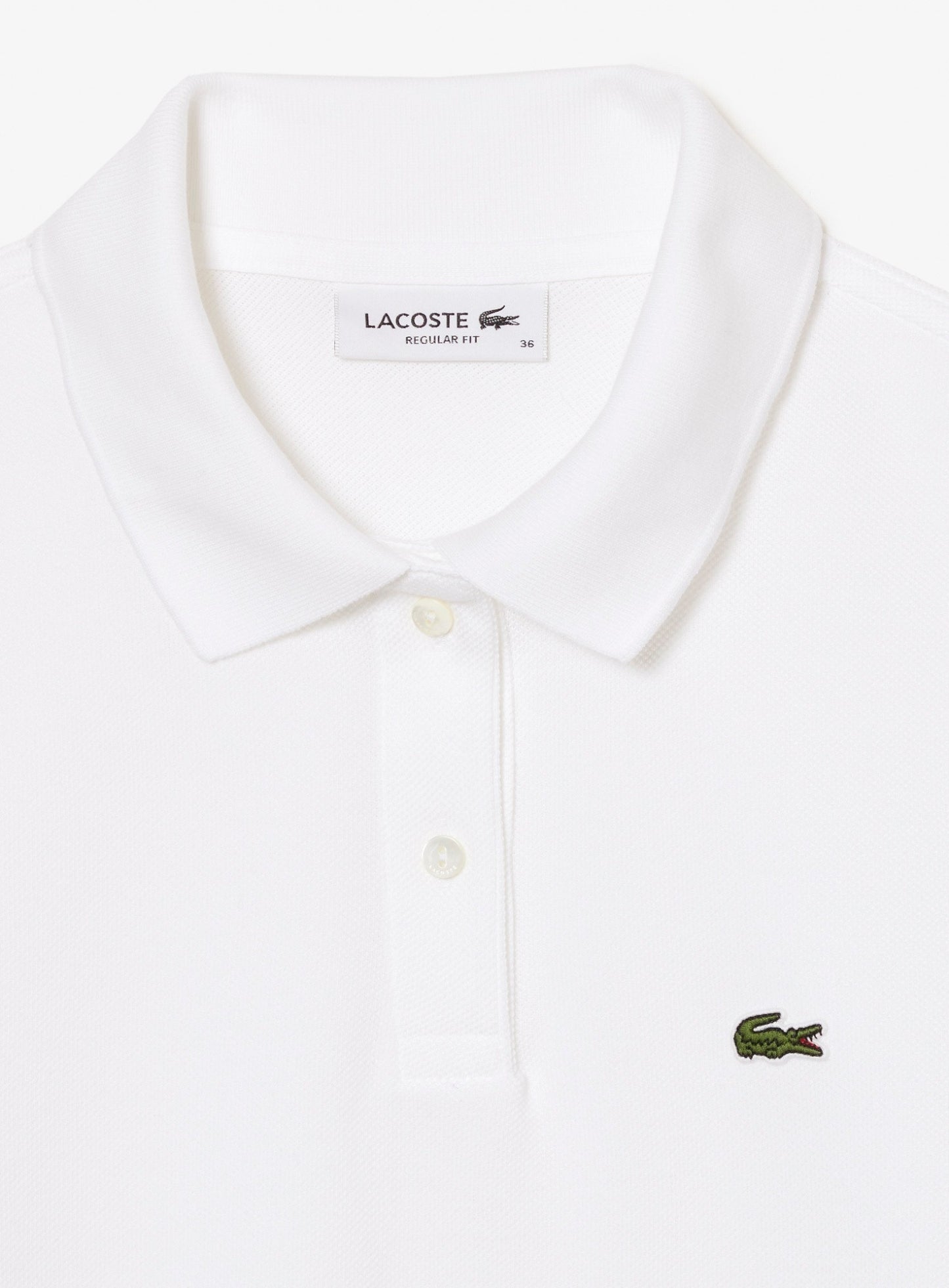 LACOSTE WOMEN Regular Fit Supple Petit Piqué Polo Shirt White