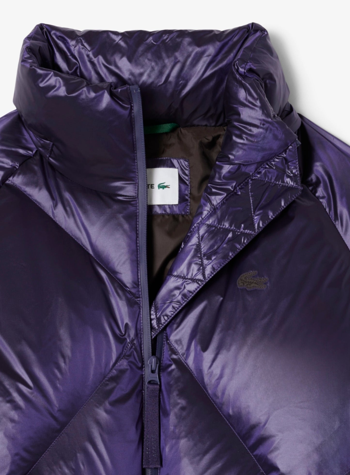 LACOSTE WOMEN Oversized Water-Repellent Down Jacket Purple