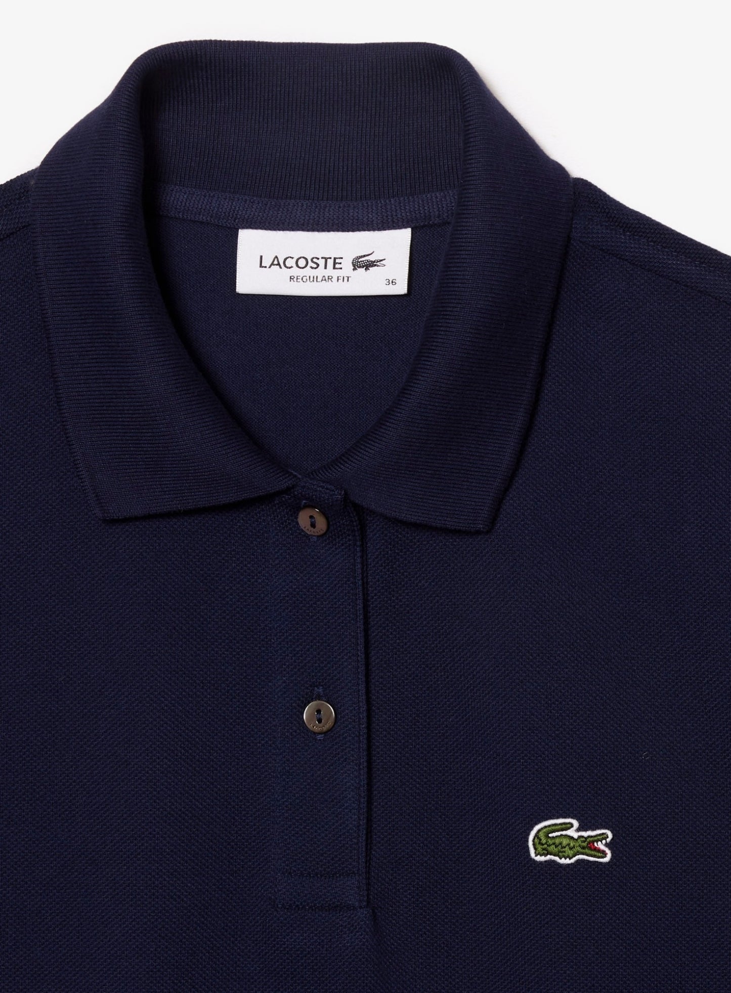 LACOSTE WOMEN Regular Fit Supple Petit Piqué Polo Shirt Midnight Blue