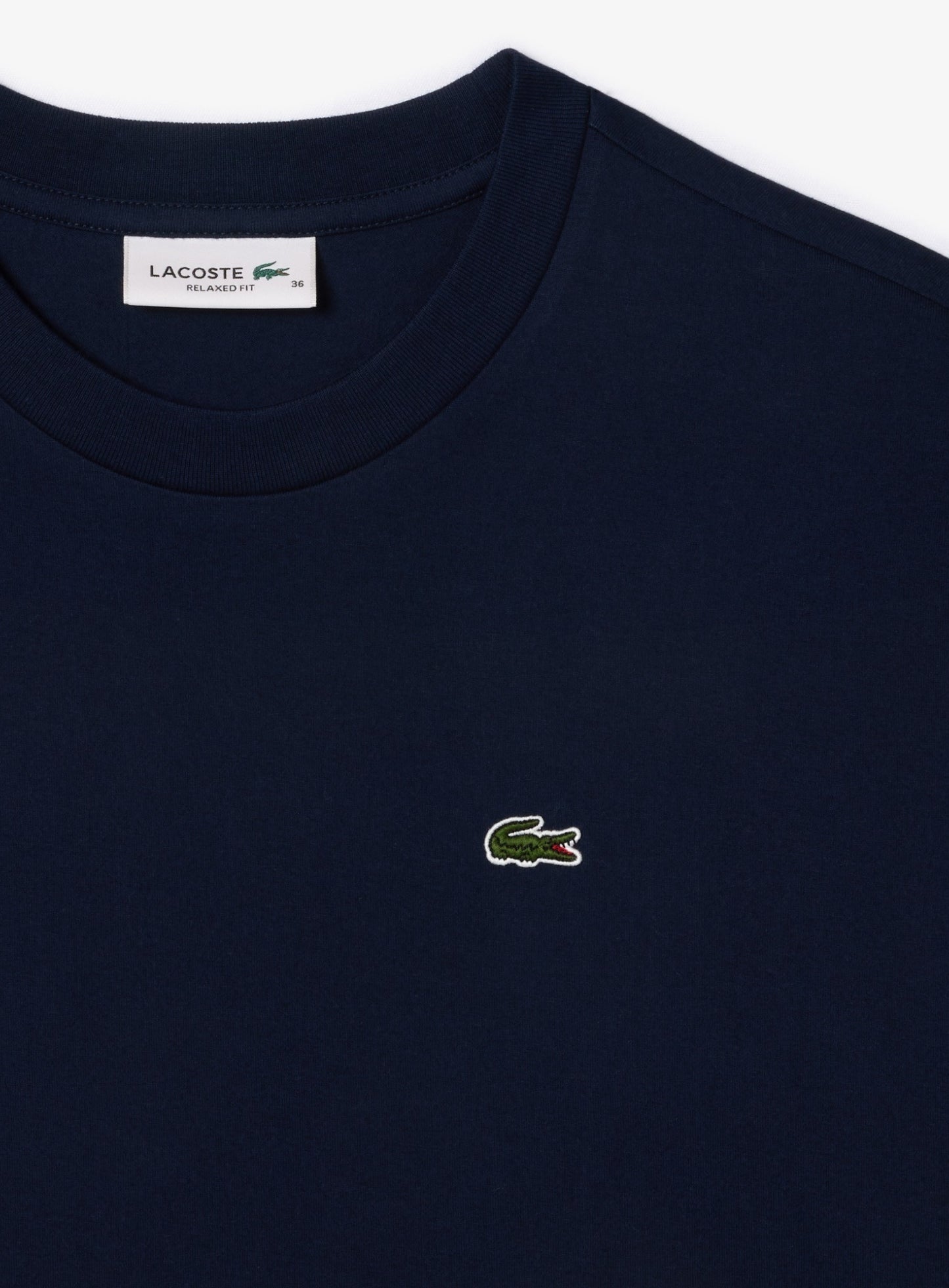 LACOSTE WOMEN Relaxed Fit Soft Cotton T-shirt Midnight Blue