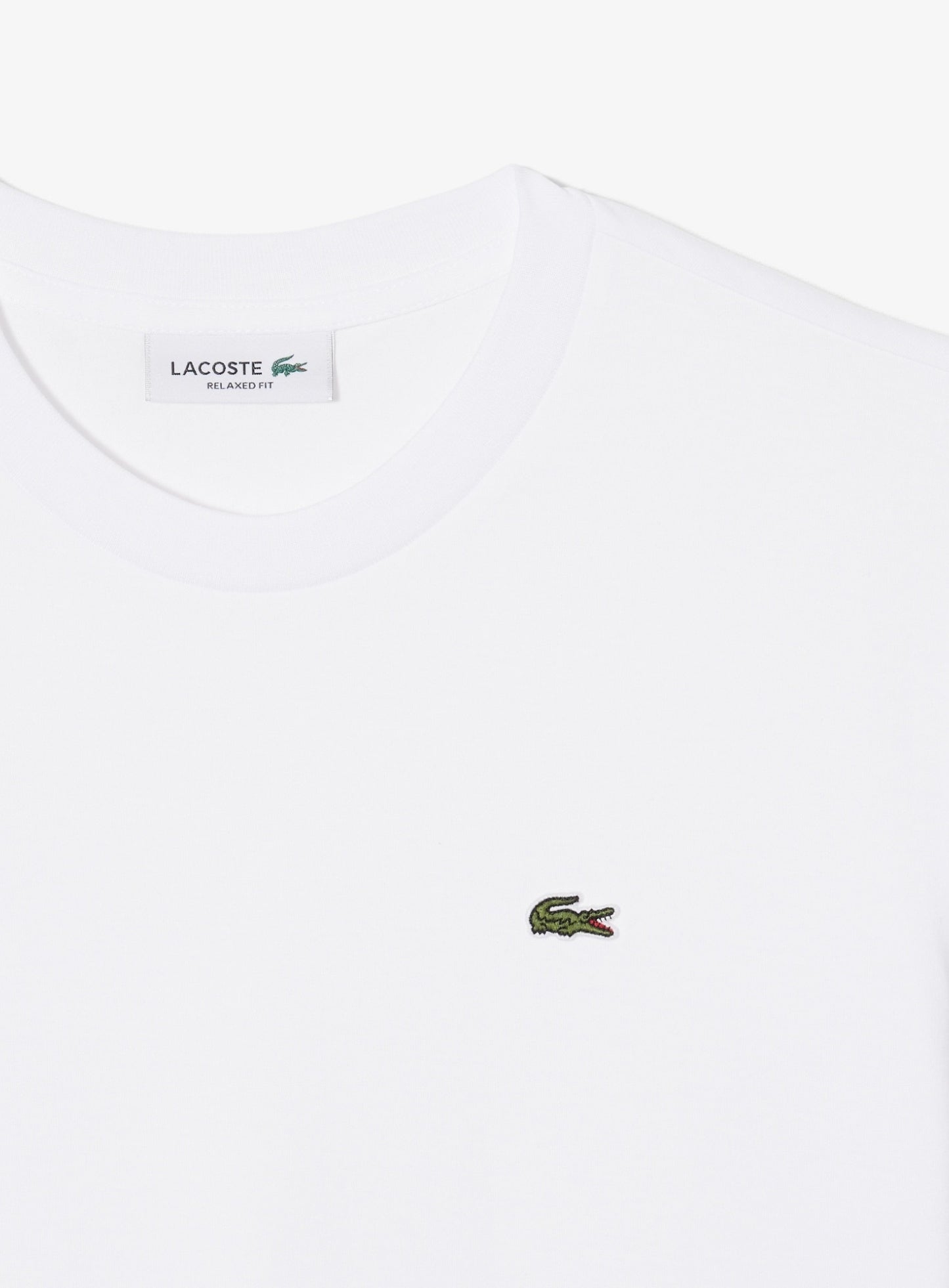 LACOSTE WOMEN Relaxed Fit Soft Cotton T-shirt White