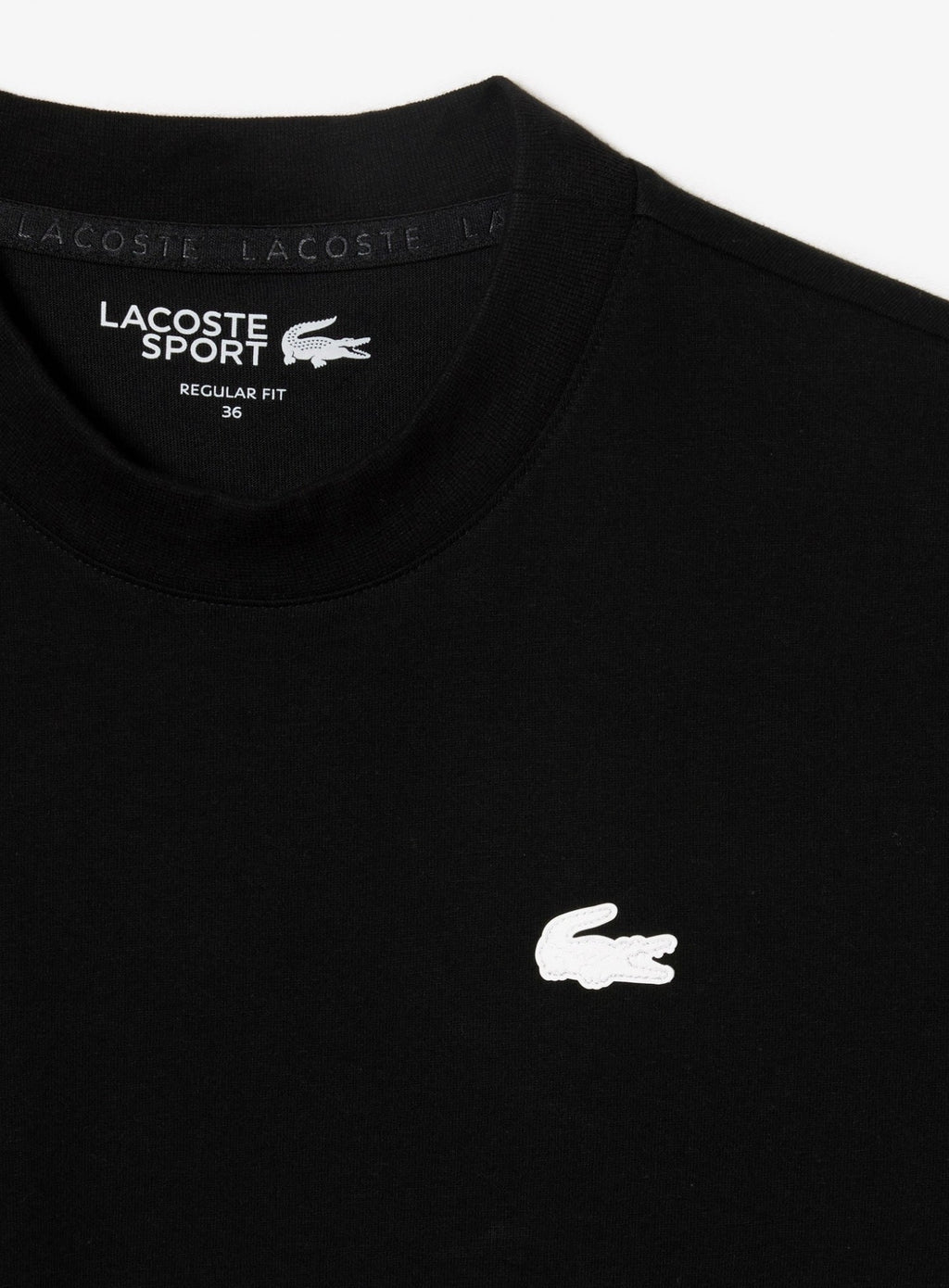 LACOSTE WOMEN Ultra Dry Technical Cotton Sport T-shirt Black