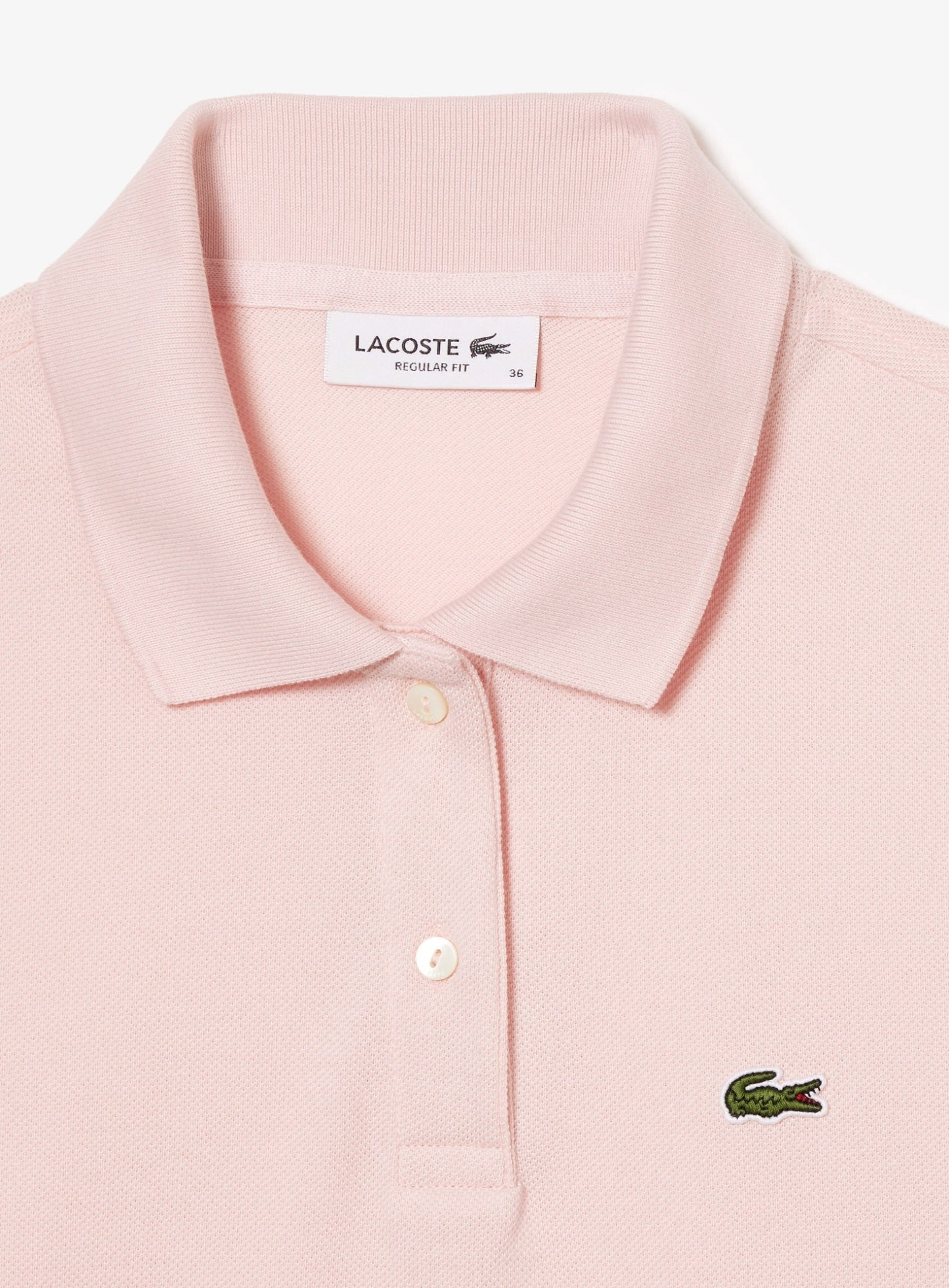 LACOSTE WOMEN Regular Fit Supple Petit Piqué Polo Shirt Light Pink