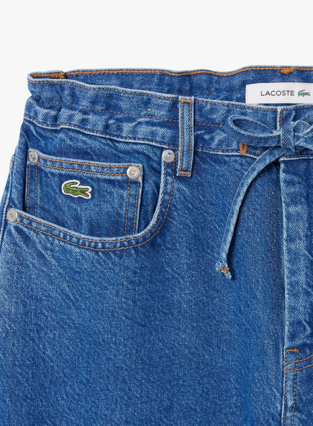 LACOSTE WOMEN Wide Fit Denim Jeans Blue