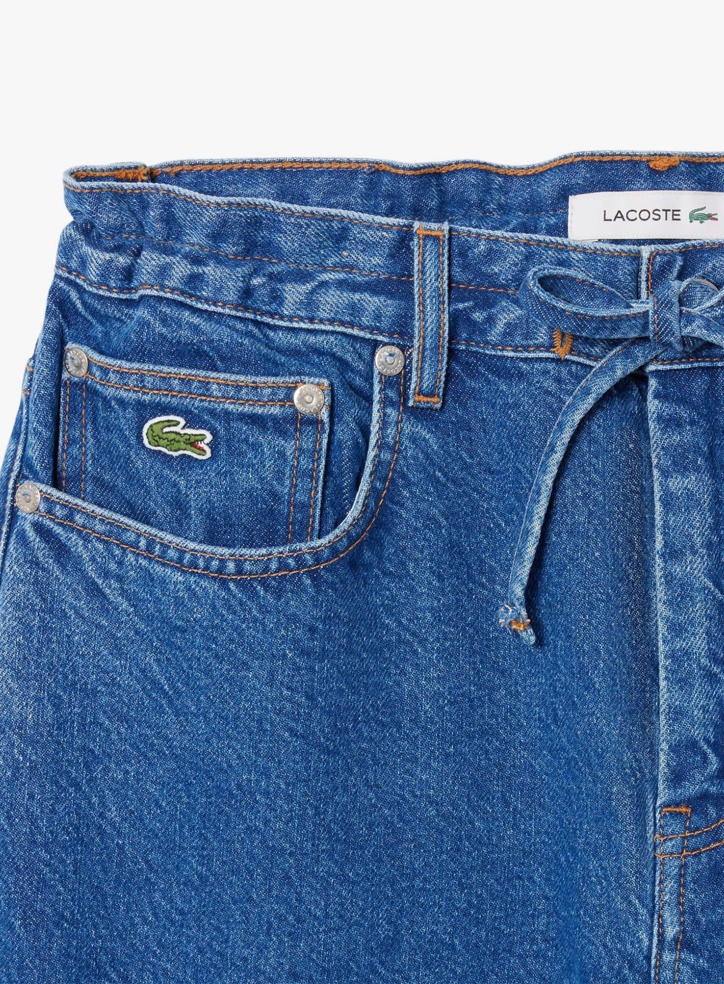 LACOSTE WOMEN Wide Fit Denim Jeans Blue