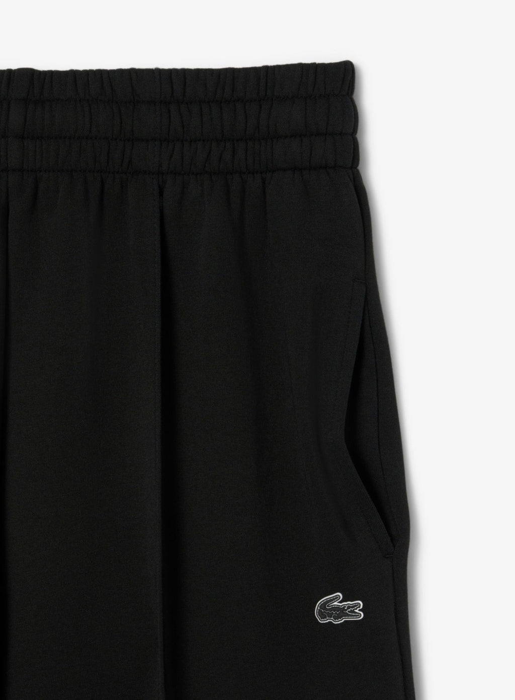 LACOSTE WOMEN Cotton Wide Leg Sweatpants Black
