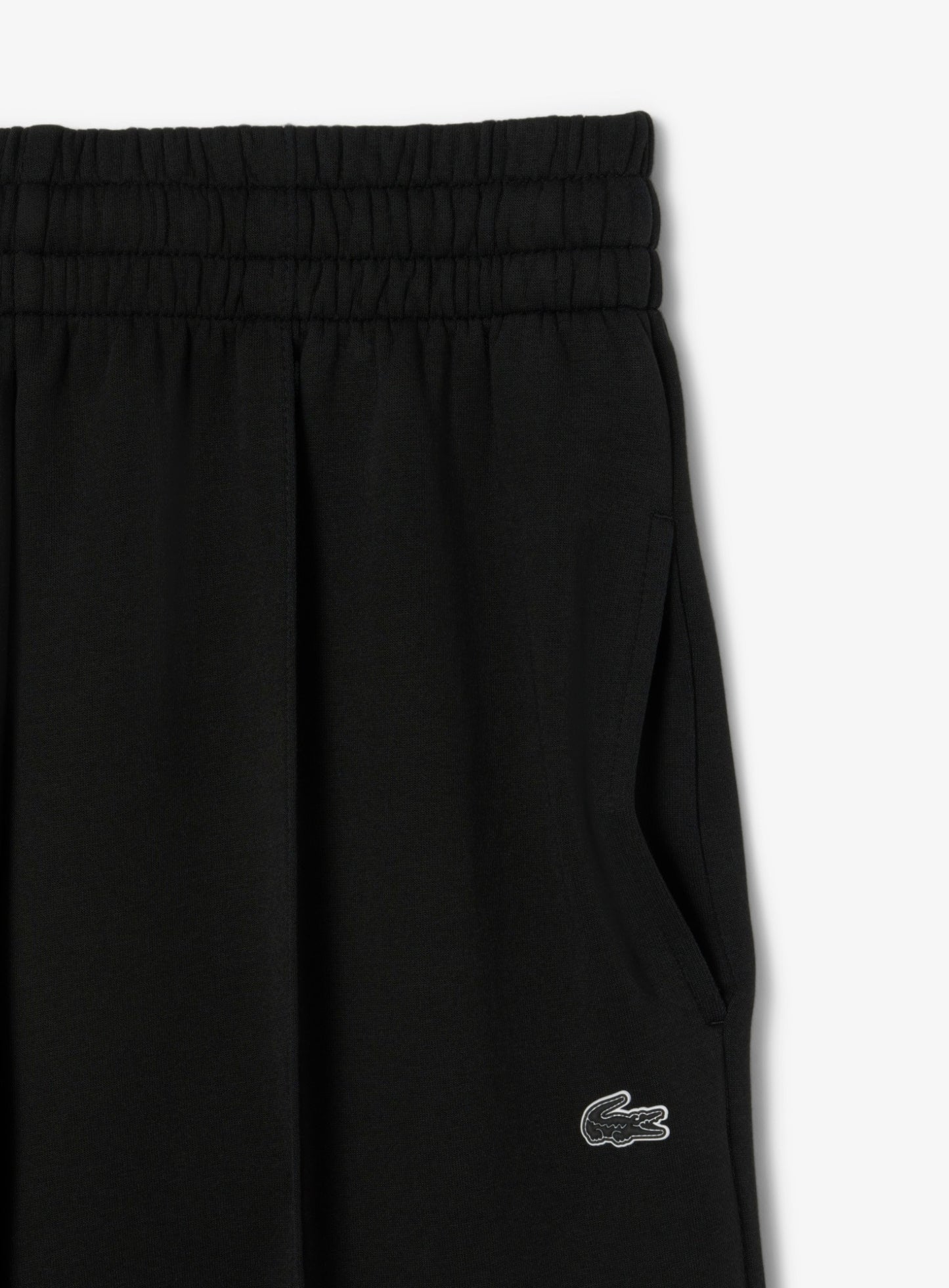 LACOSTE WOMEN Cotton Wide Leg Sweatpants Black