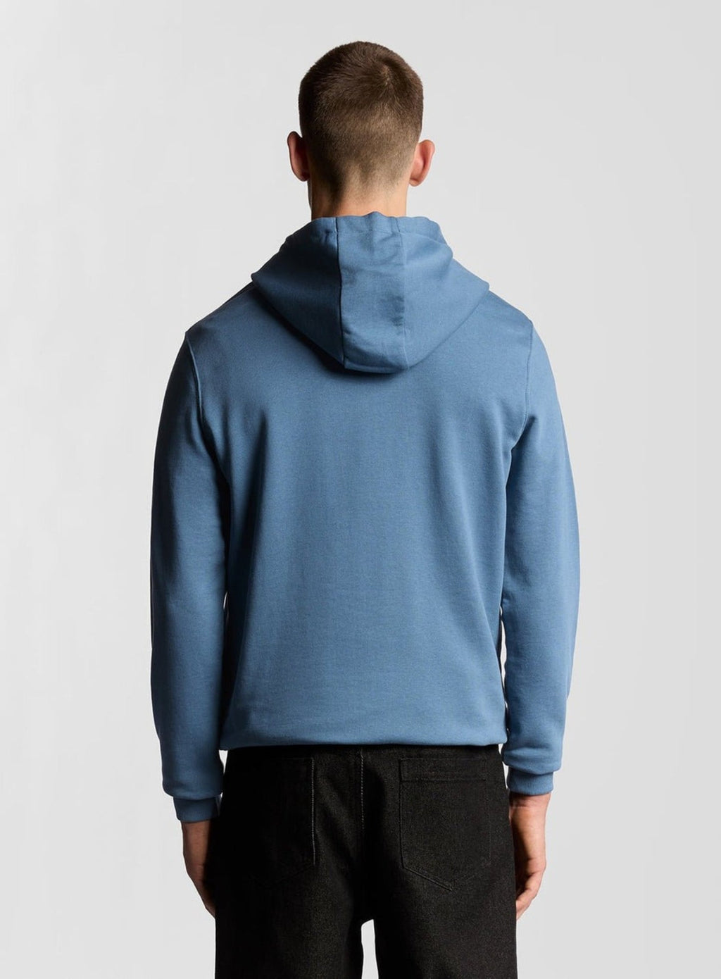 LYLE & SCOTT Loopback Cotton Hoodie Ocean Sky
