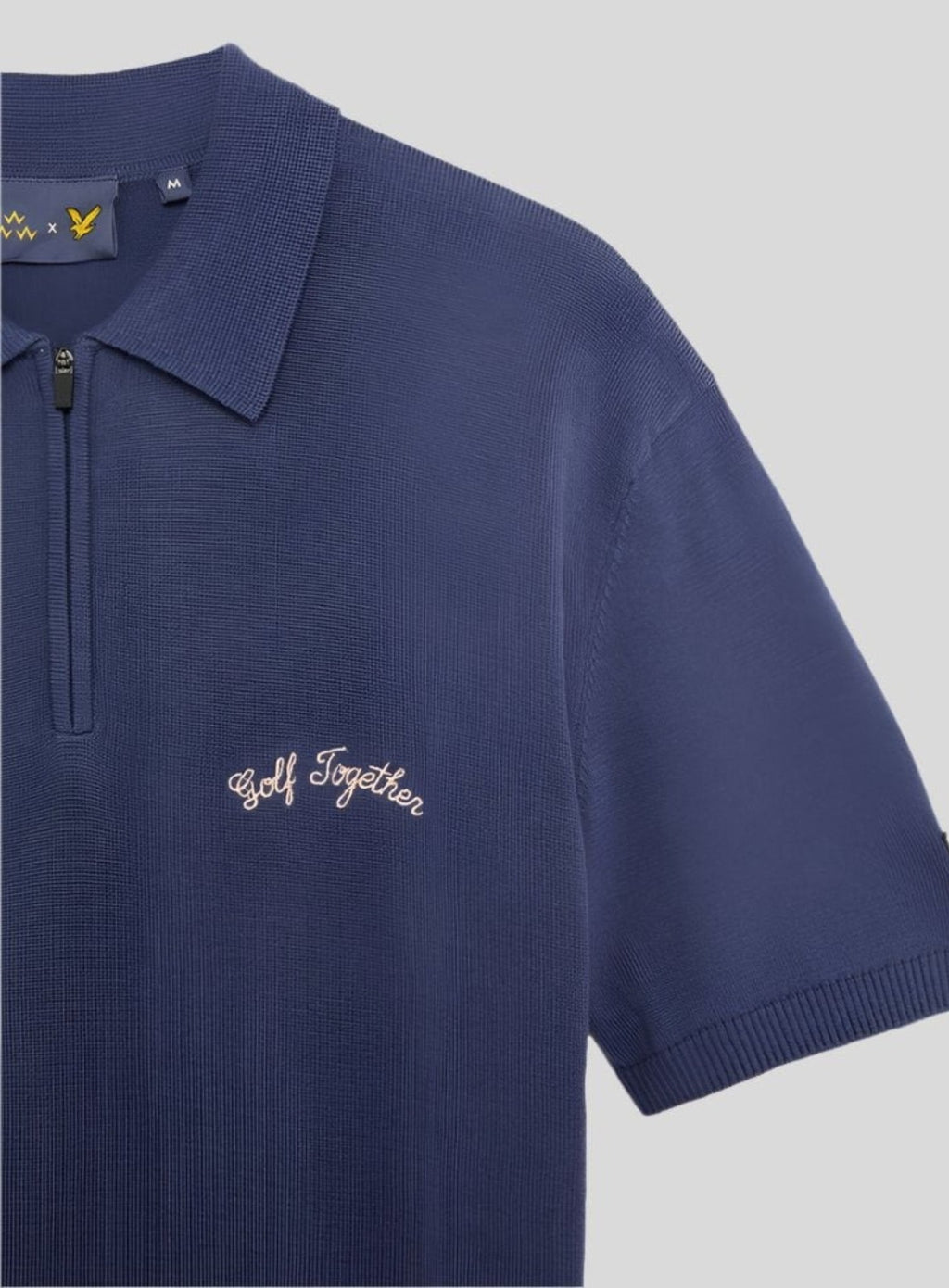 LYLE & SCOTT Golf Together Zipped Polo Shirt Crown Blue