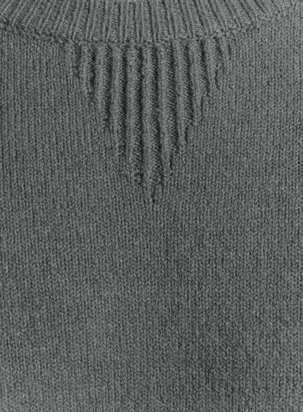 LYLE & SCOTT Script Knitted Crew Neck Mid Grey Marl