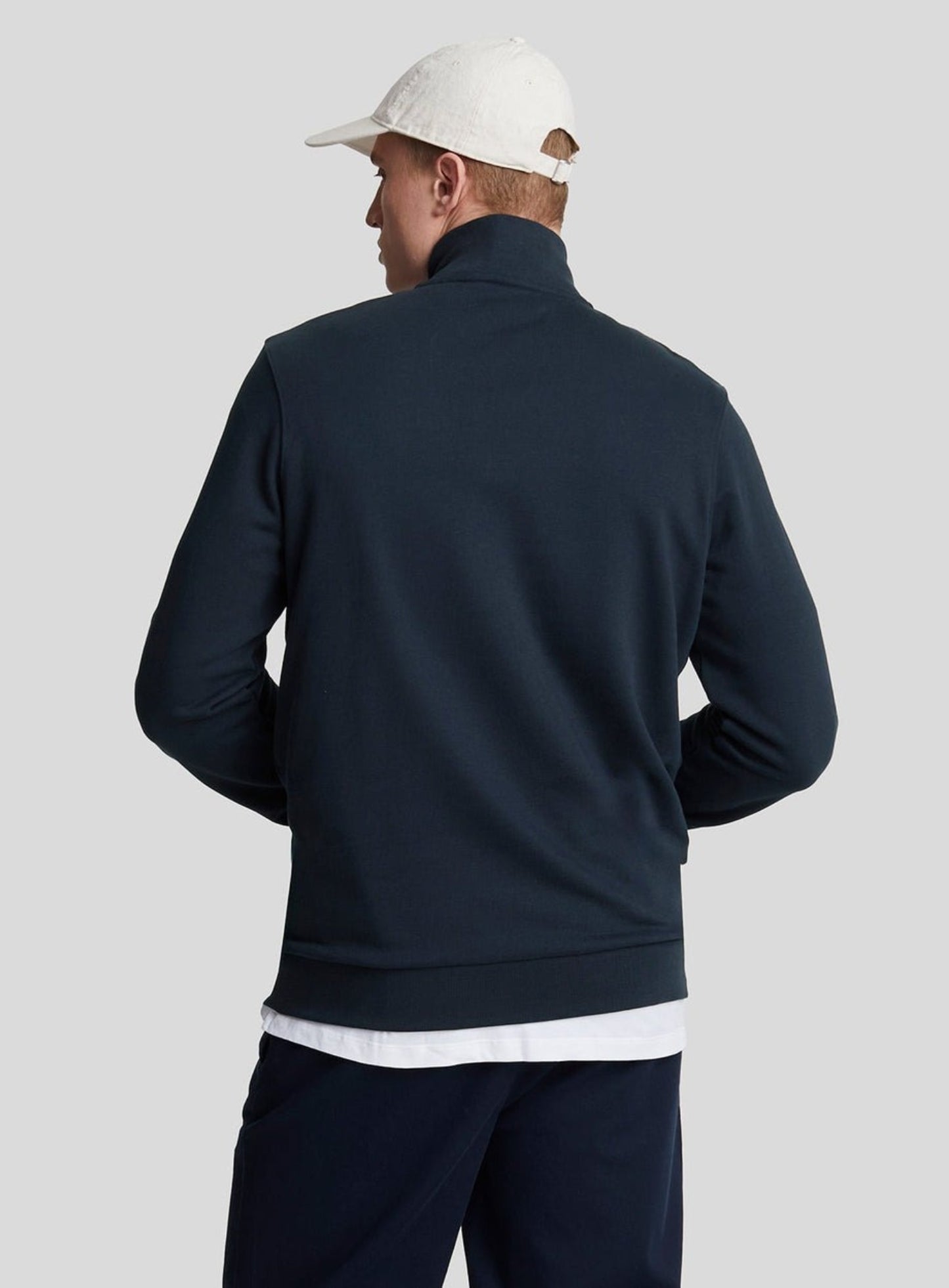 LYLE & SCOTT Loopback Quarter Zip Sweat Dark Navy
