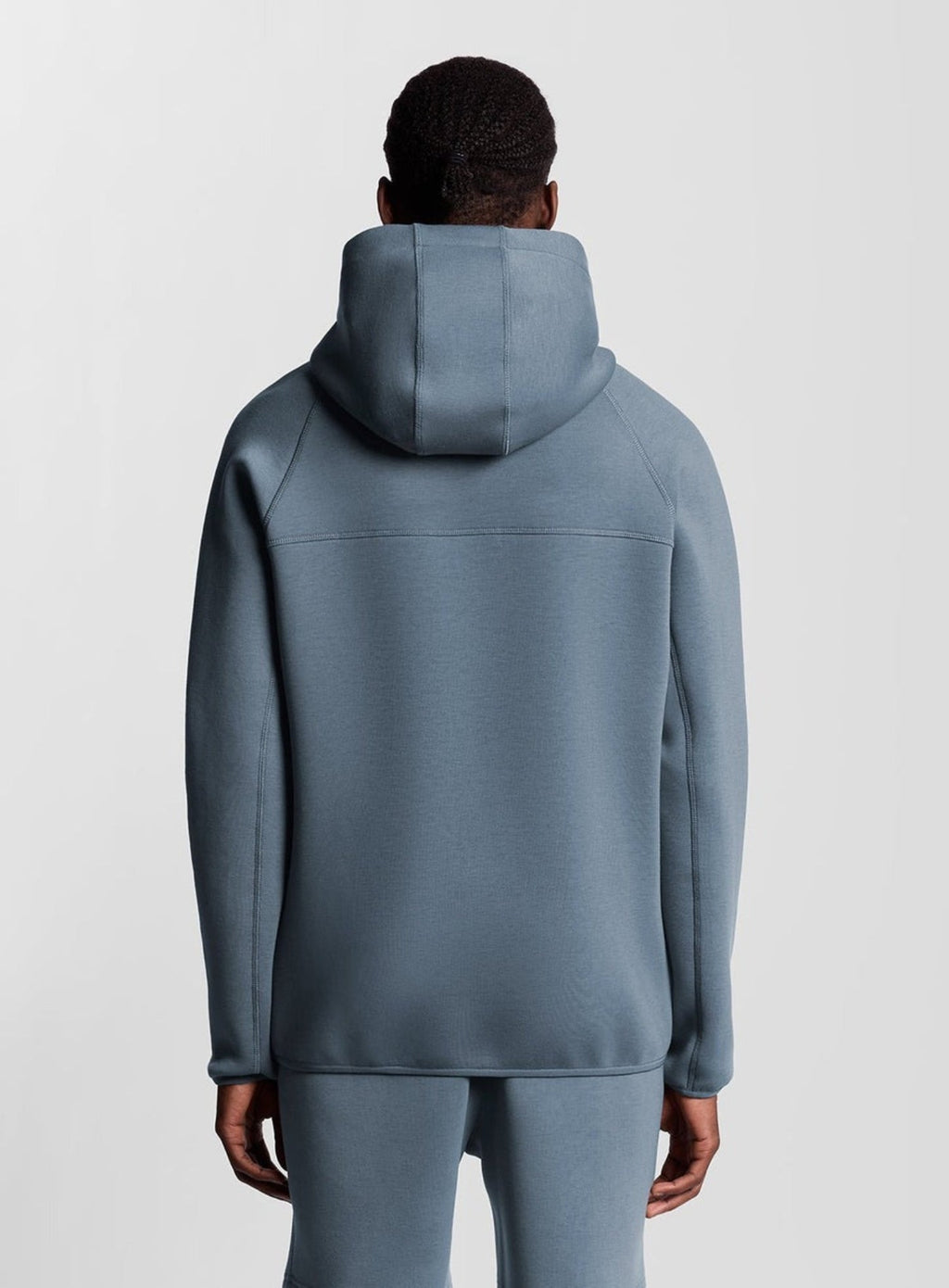 LYLE & SCOTT Sports Neoprene Zip Hoodie Steel Indigo Marl